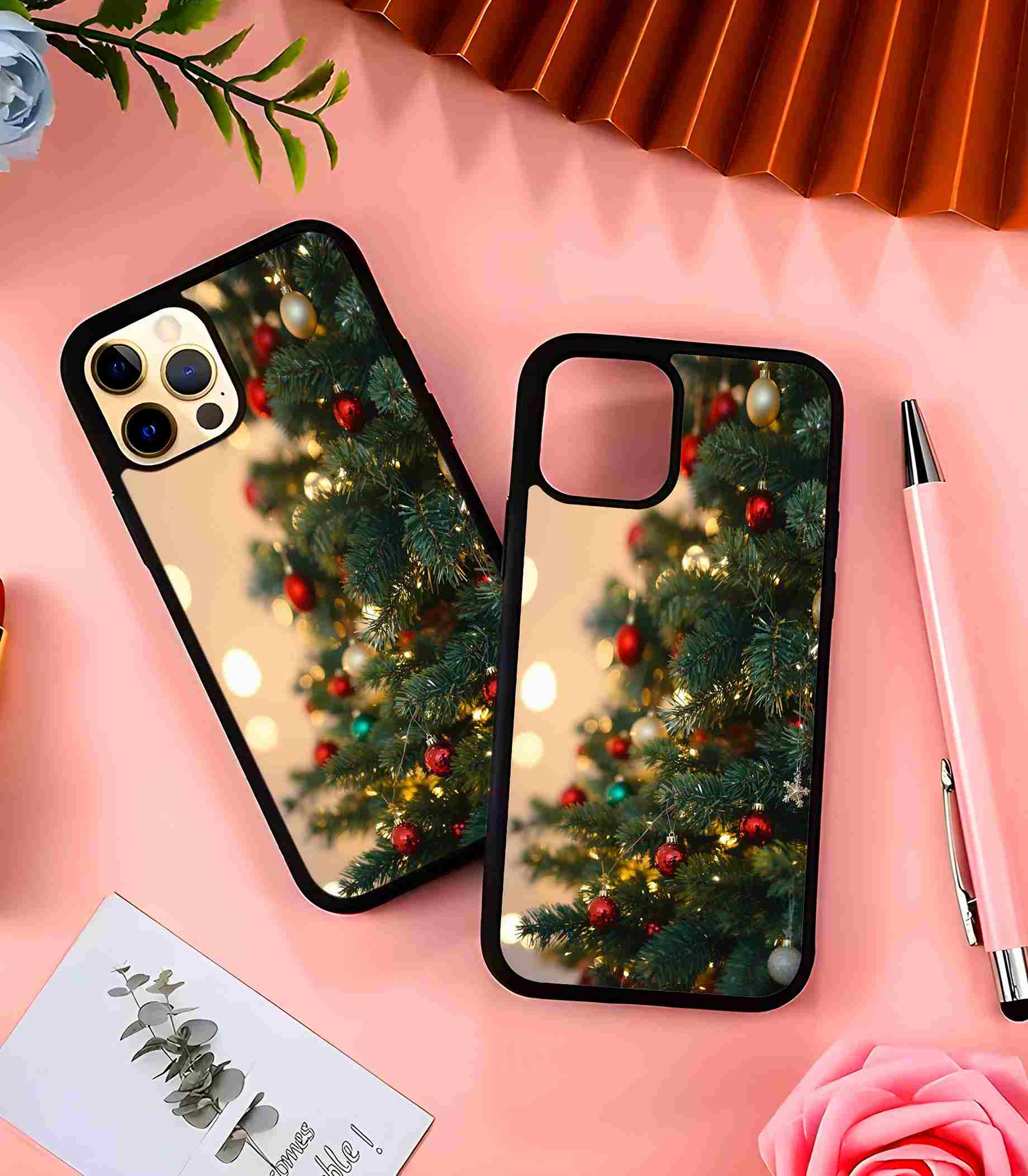 Cute Christmas 2D Rubber Mobile Back Cover #3