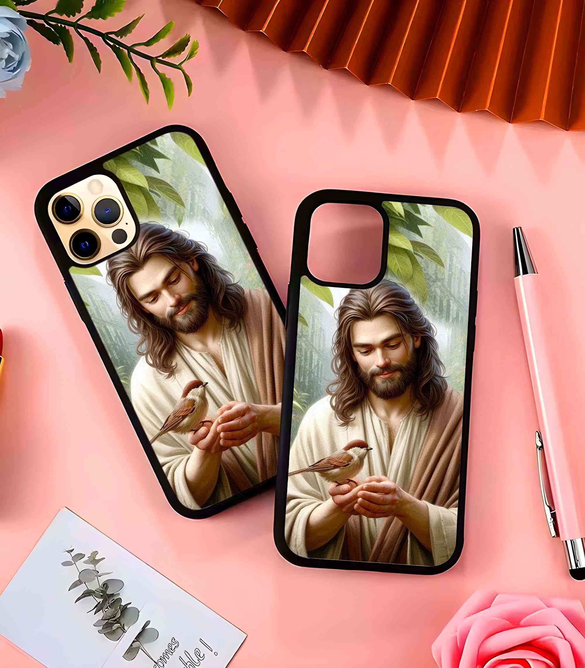 Jesus 2D Rubber Mobile Back Cover #3 Jesus 2D Rubber Mobile Back Cover #3