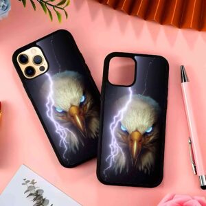 Electro Golden Eagle 2D Rubber Mobile Back Cover