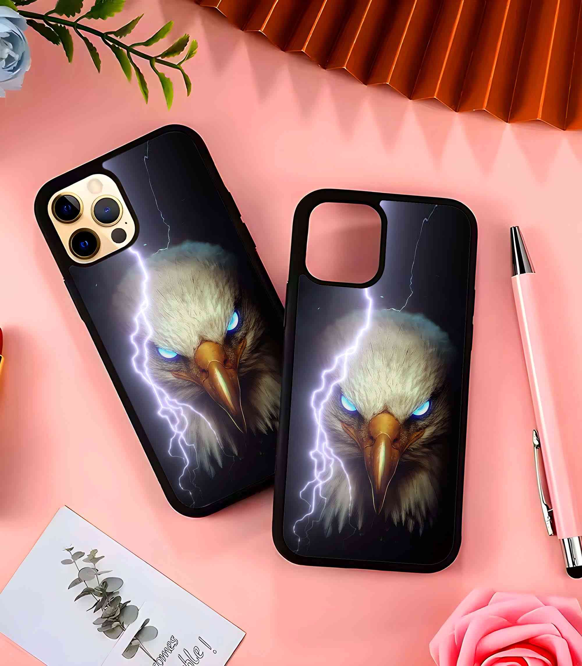 Electro Golden Eagle 2D Rubber Mobile Back Cover Electro Golden Eagle 2D Rubber Mobile Back Cover