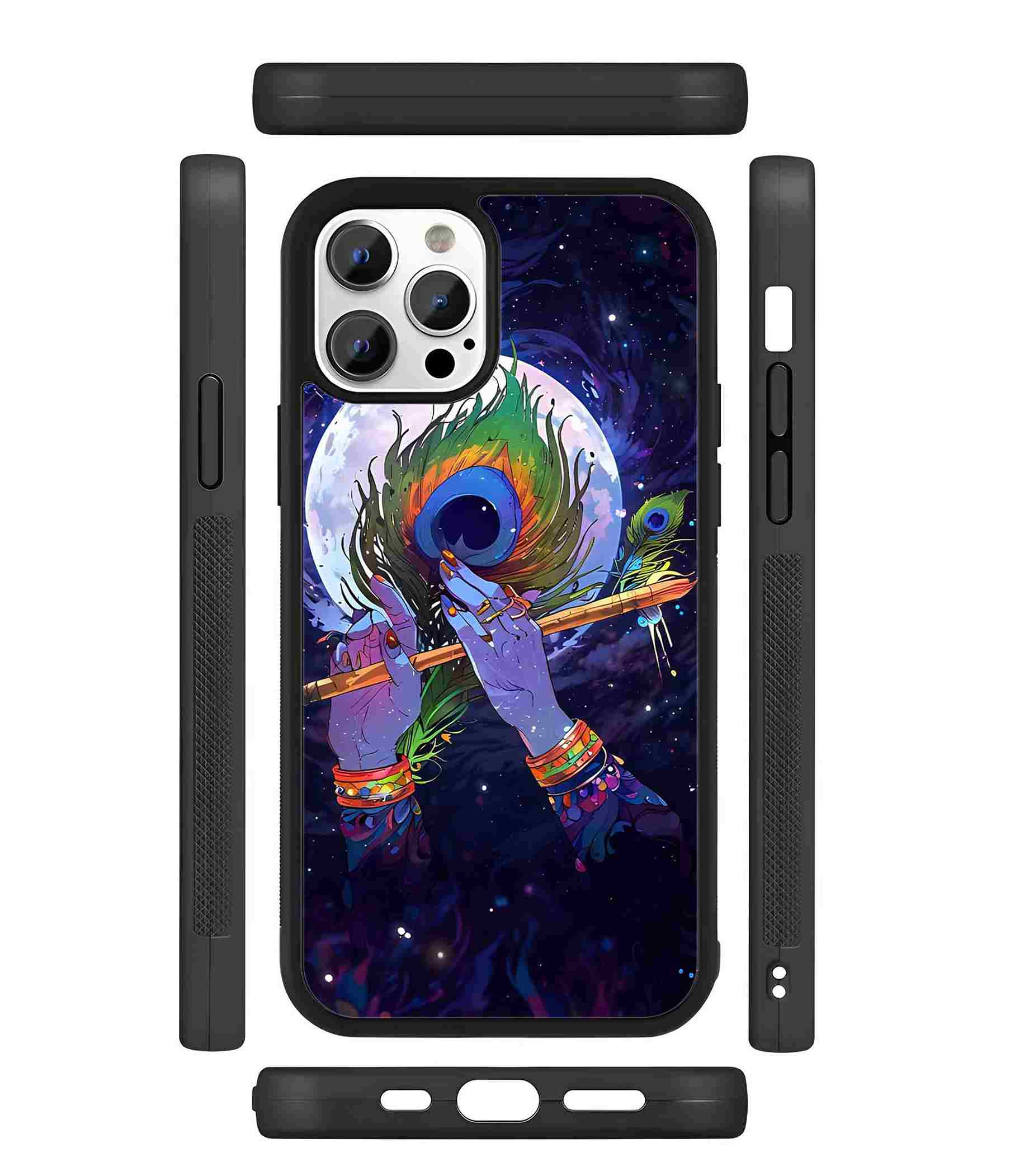 Shree Krishna Art 2D Rubber Mobile Back Cover Shree Krishna Art 2D Rubber Mobile Back Cover