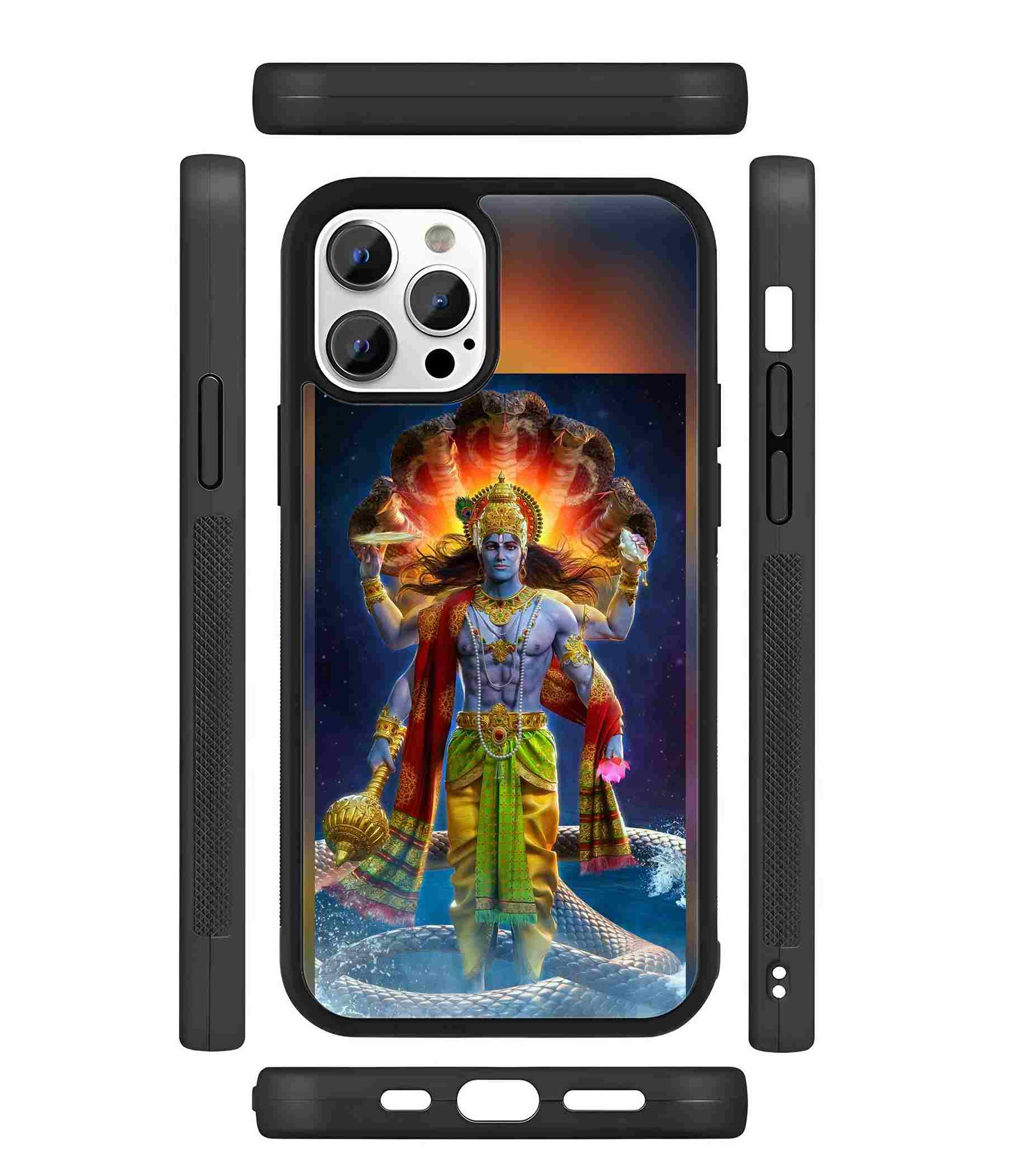 Vishnu 2D Rubber Mobile Back Cover Vishnu 2D Rubber Mobile Back Cover