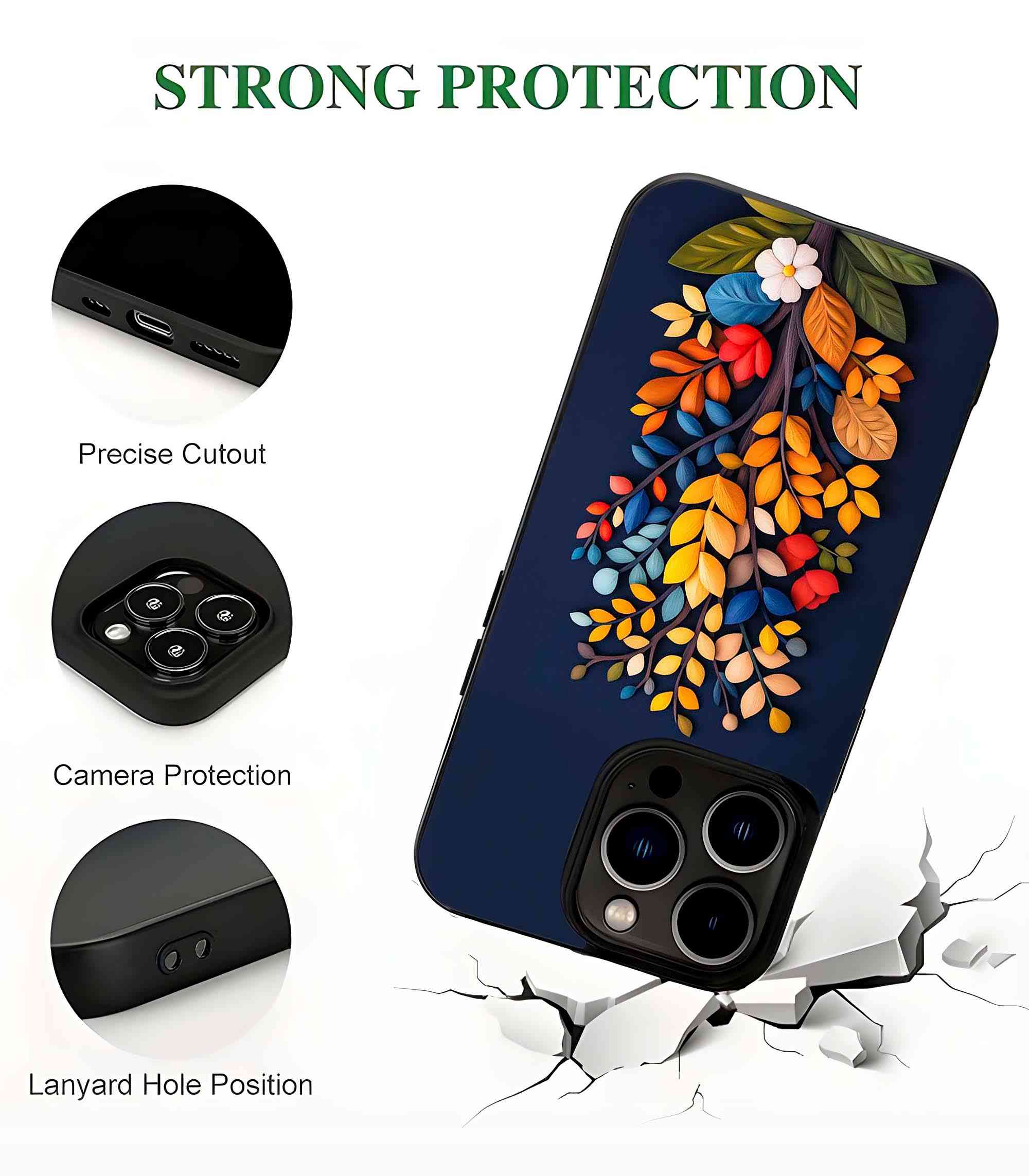 3D Tree 2D Rubber Mobile Back Cover 3D Tree 2D Rubber Mobile Back Cover