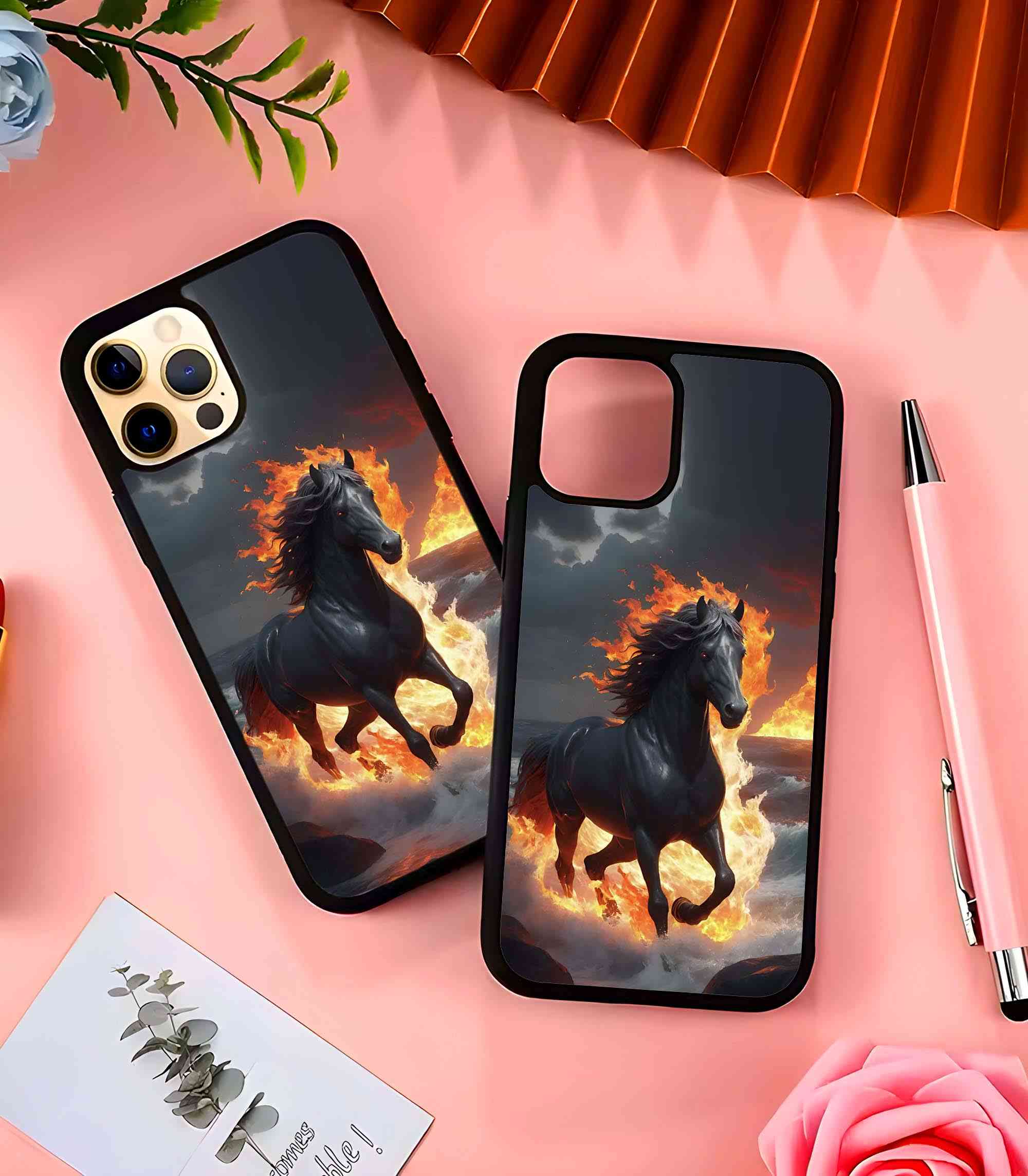 Fire Horse 2D Rubber Mobile Back Cover Fire Horse 2D Rubber Mobile Back Cover