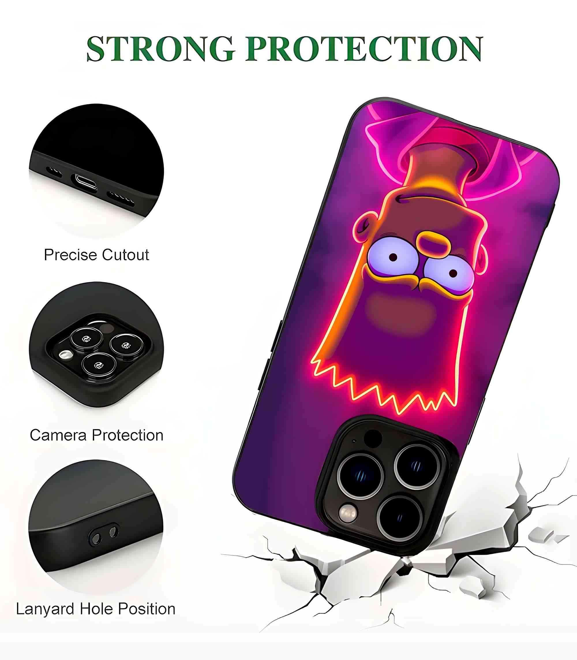 Simpson 2D Rubber Mobile Back Cover