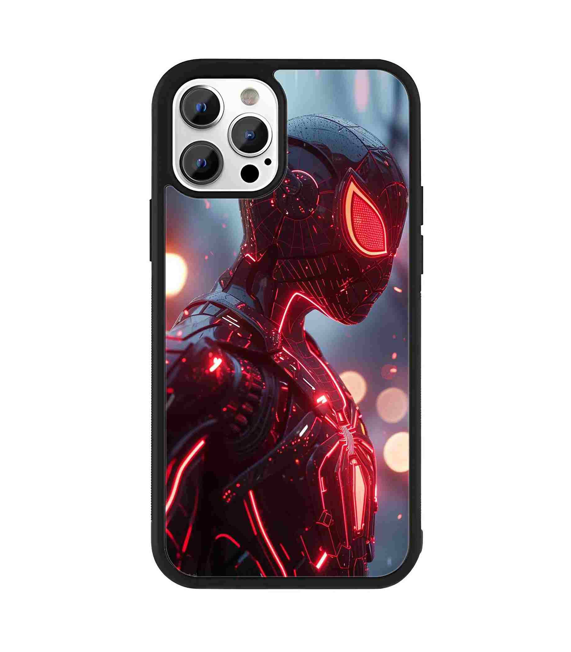 Neon Spidey 2D Rubber Mobile Back Cover