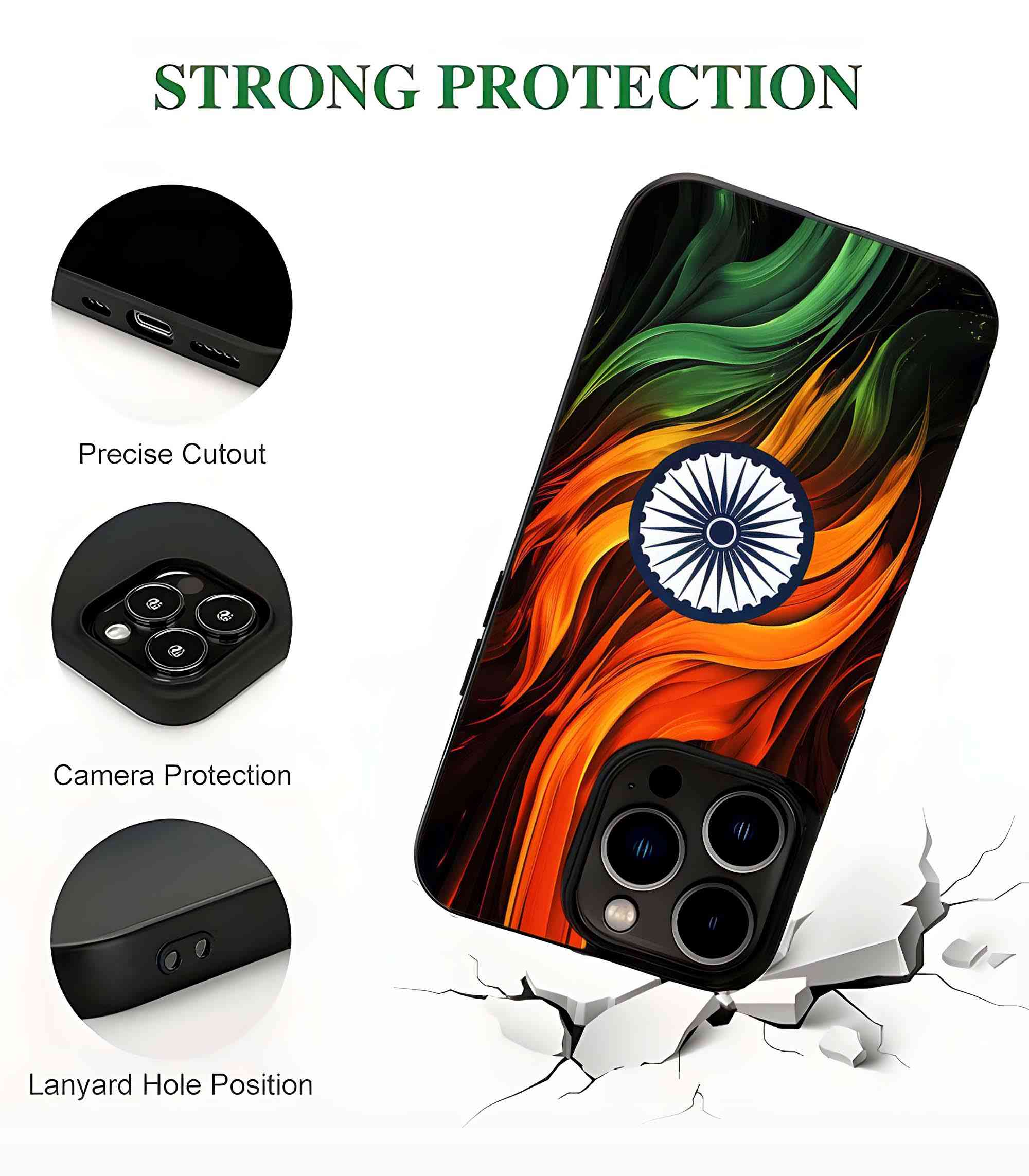 15 August India 2D Rubber Mobile Back Cover 15 August India 2D Rubber Mobile Back Cover