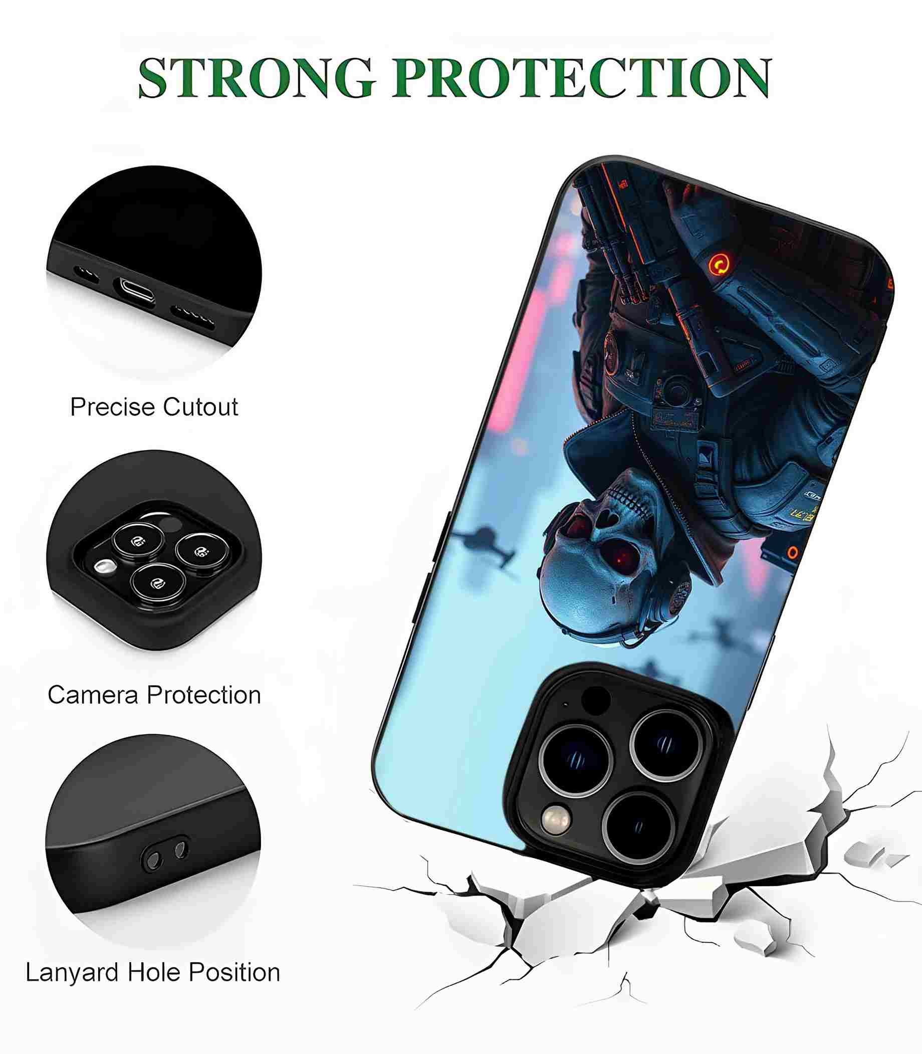 Ghost Soldier Advanced Warfare 2D Rubber Mobile Back Cover Ghost Soldier Advanced Warfare 2D Rubber Mobile Back Cover