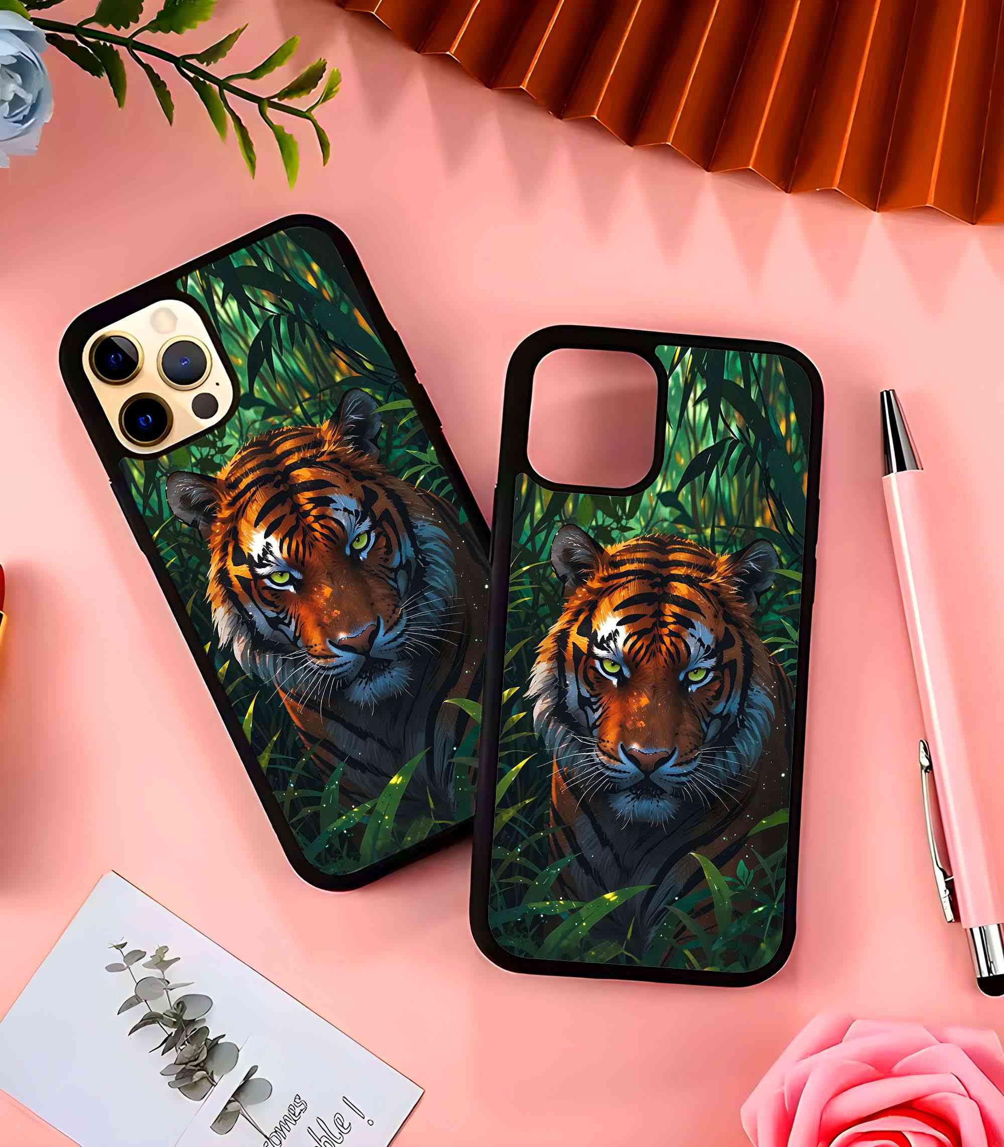 Jungle King Tiger 2D Rubber Mobile Back Cover Jungle King Tiger 2D Rubber Mobile Back Cover