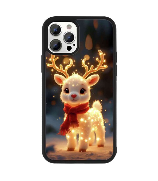 Christmas Deer 2D Rubber Mobile Back Cover