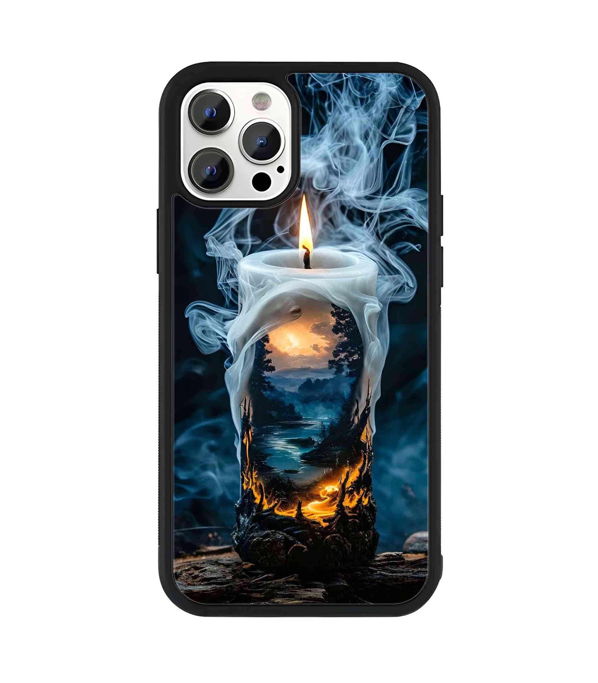Crystal Candle 2D Rubber Mobile Back Cover