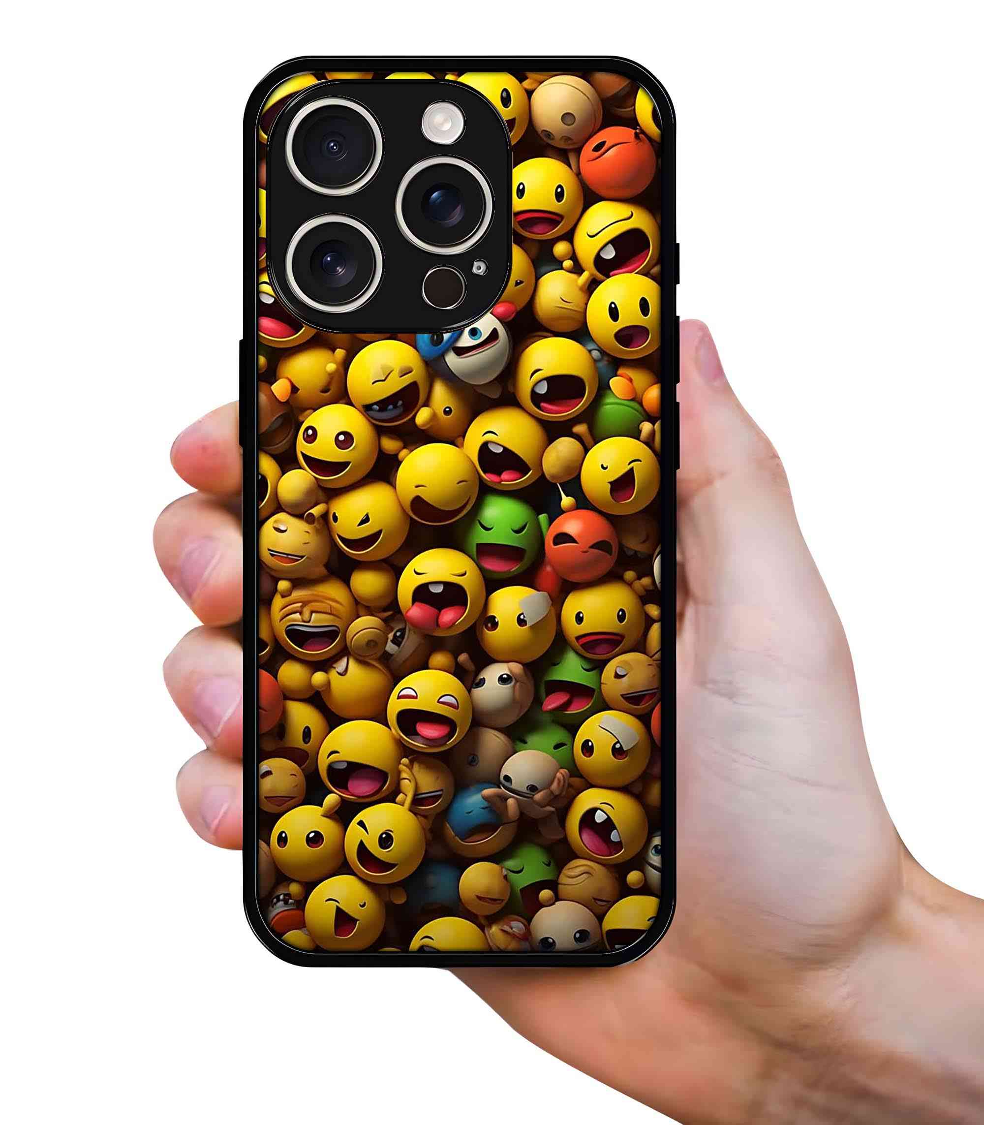 Emojis 2D Rubber Mobile Back Cover