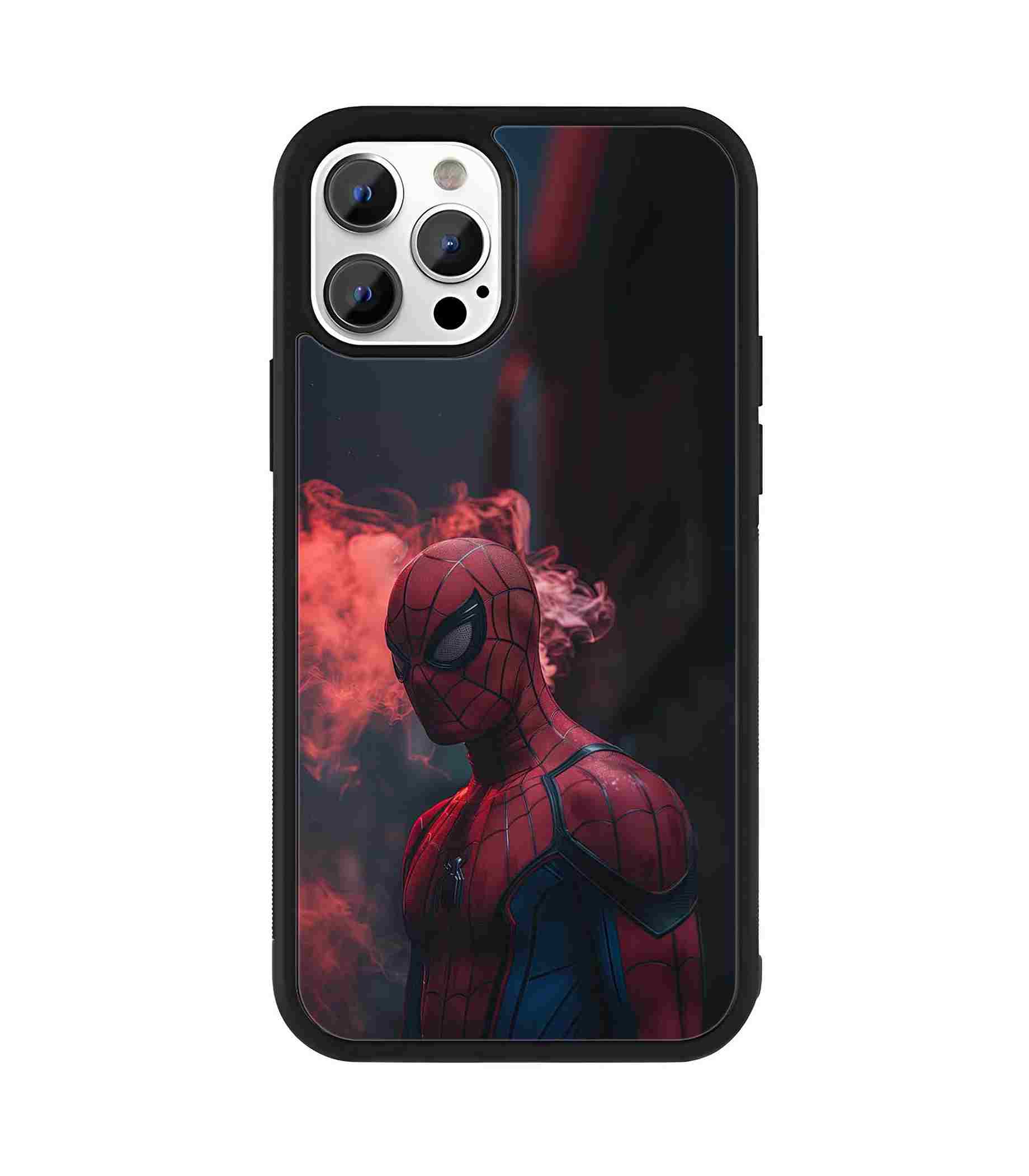 Shadows of spiderman 2D Rubber Mobile Back Cover