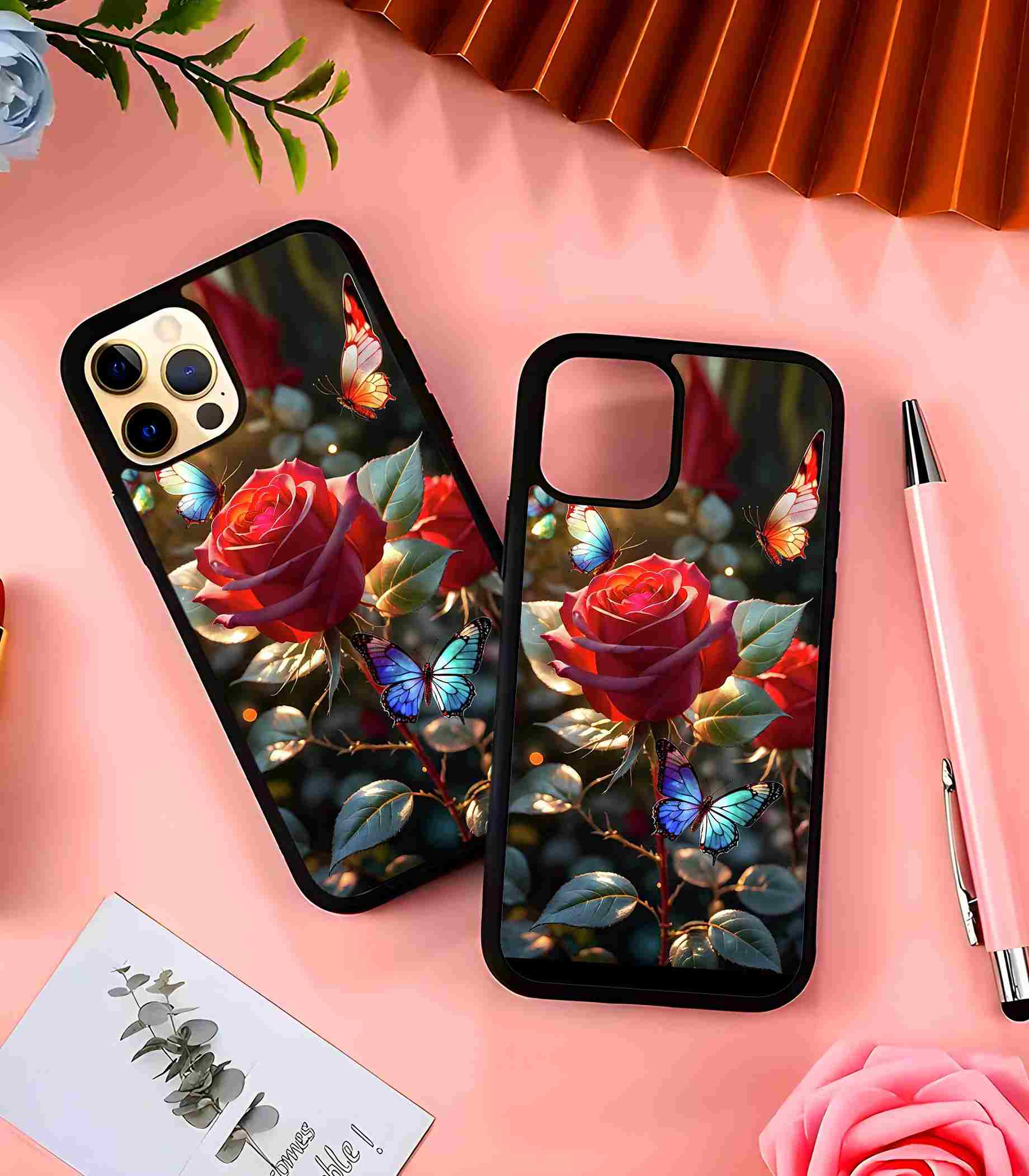 Rose Flower 2D Rubber Mobile Back Cover Rose Flower 2D Rubber Mobile Back Cover