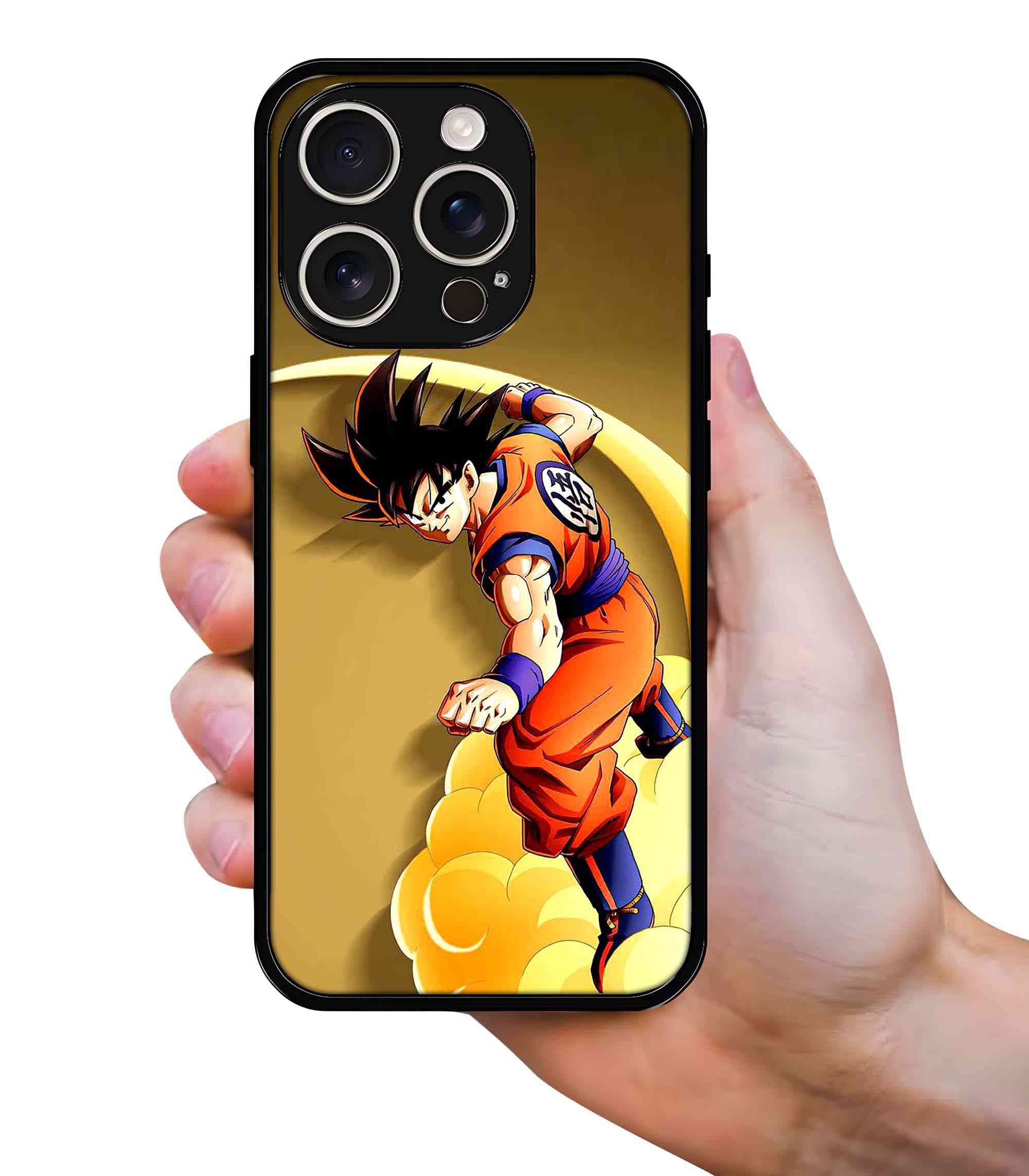 Goku Surfing 2D Rubber Mobile Back Cover Goku Surfing 2D Rubber Mobile Back Cover