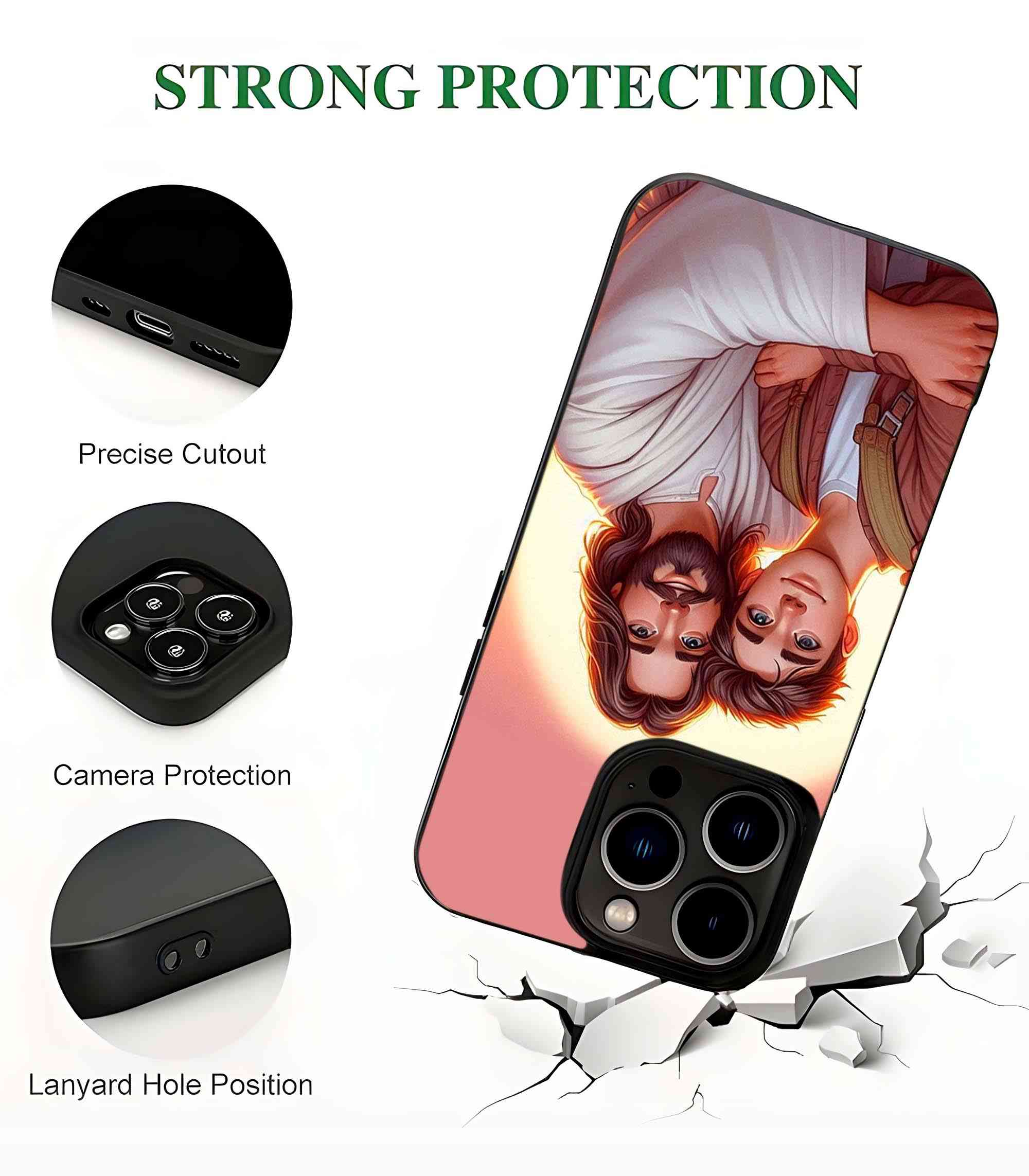 Jesus with Boy 2D Rubber Mobile Back Cover