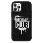 No Sleep Club 2D Rubber Mobile Back Cover