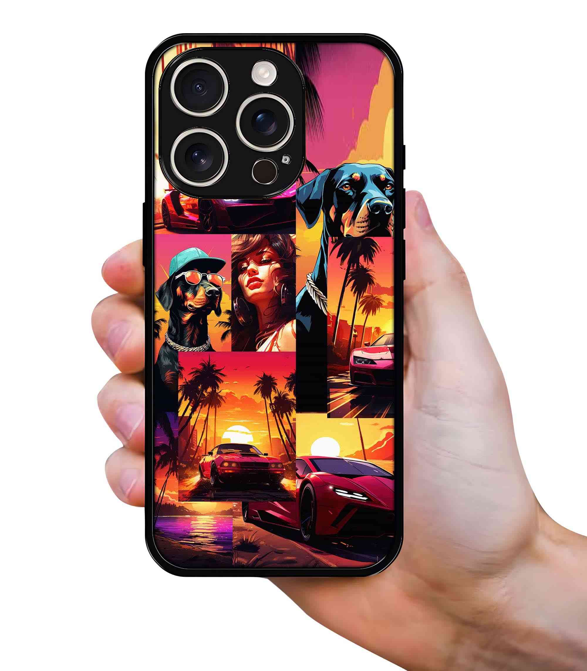 GTA-6 2D Rubber Mobile Back Cover
