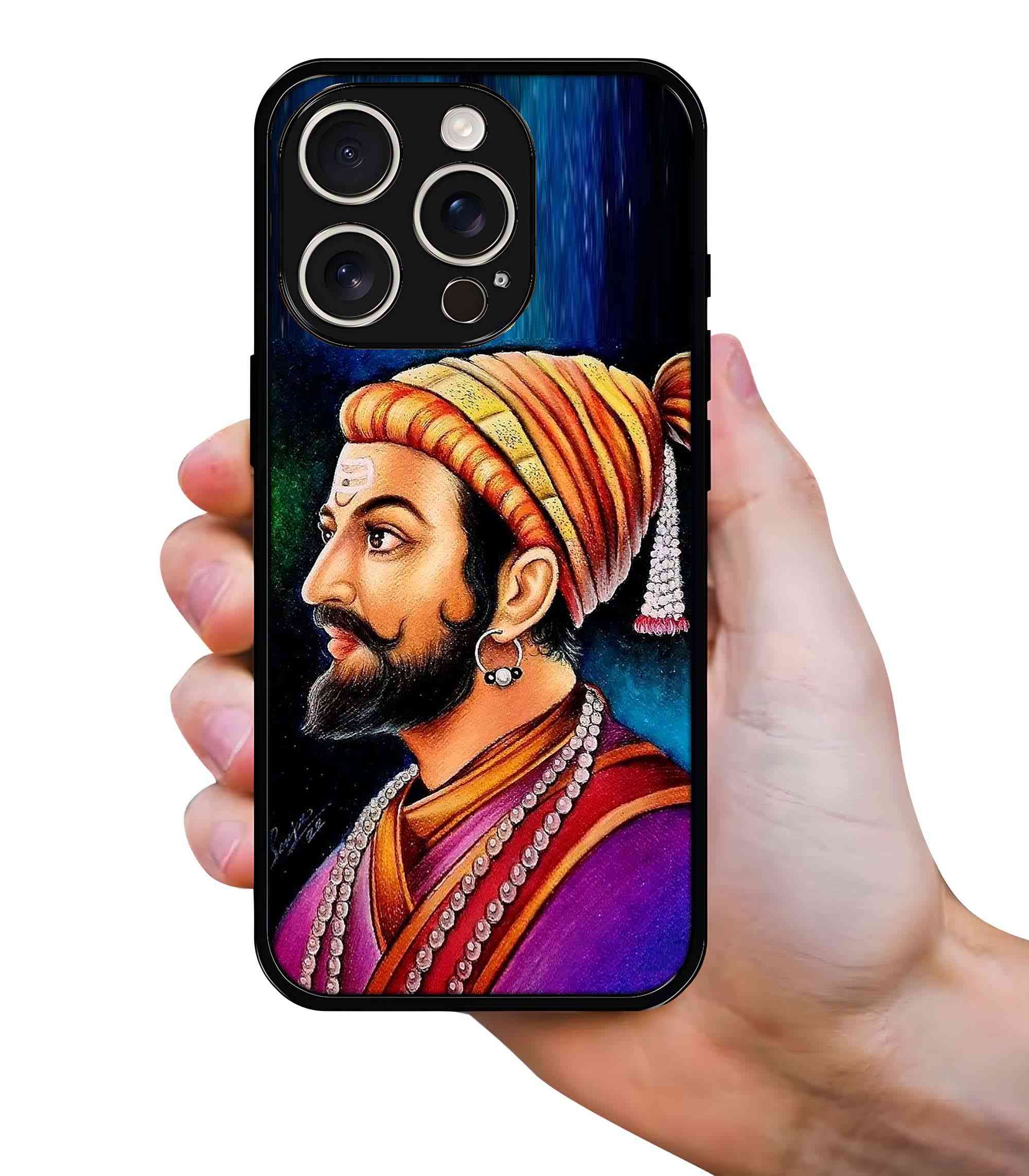 Chhatrapati Shivaji Maharaj 2D Rubber Mobile Back Cover