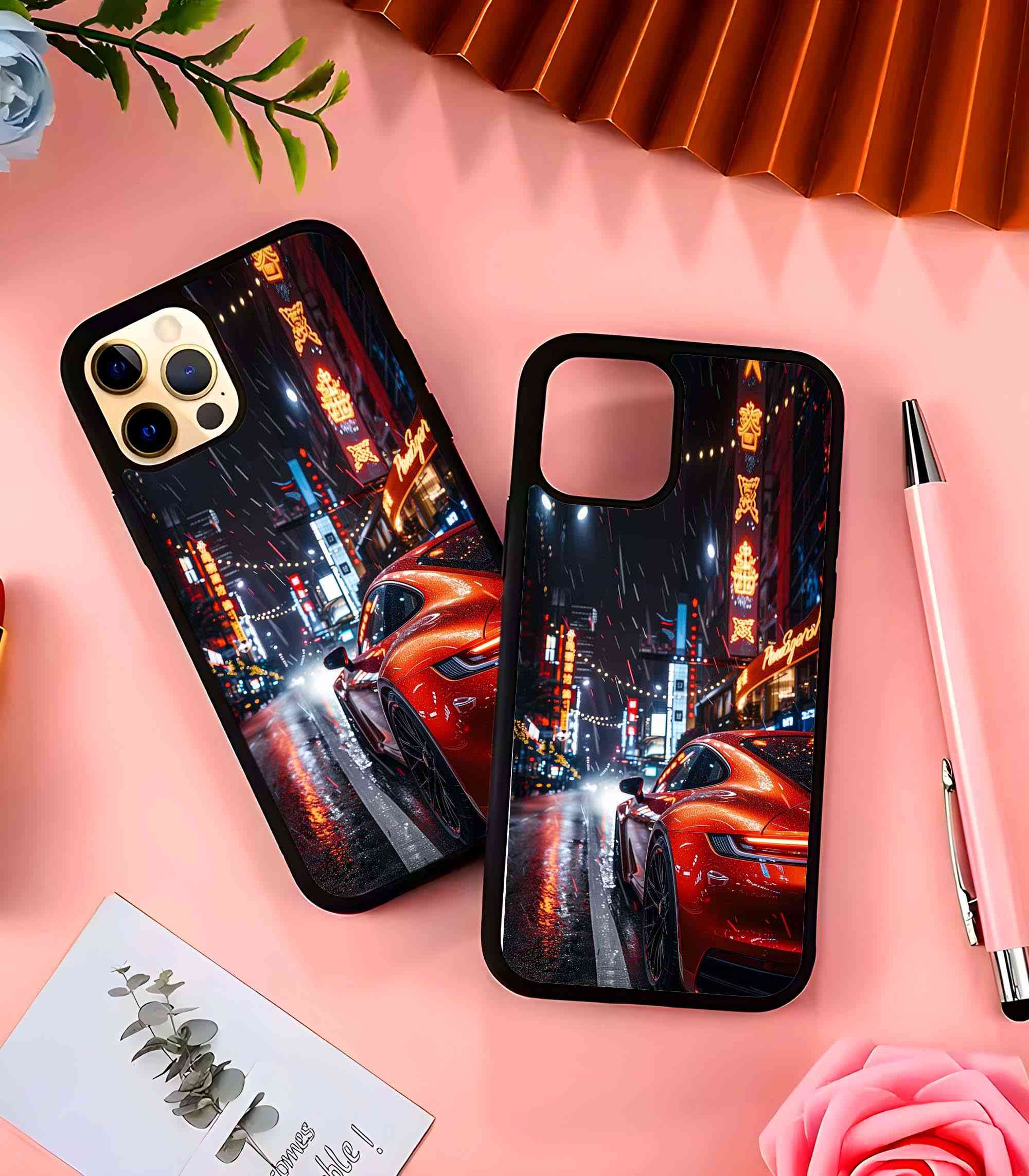 Porsche 911 Midnight 2D Rubber Mobile Back Cover Porsche 911 Midnight 2D Rubber Mobile Back Cover