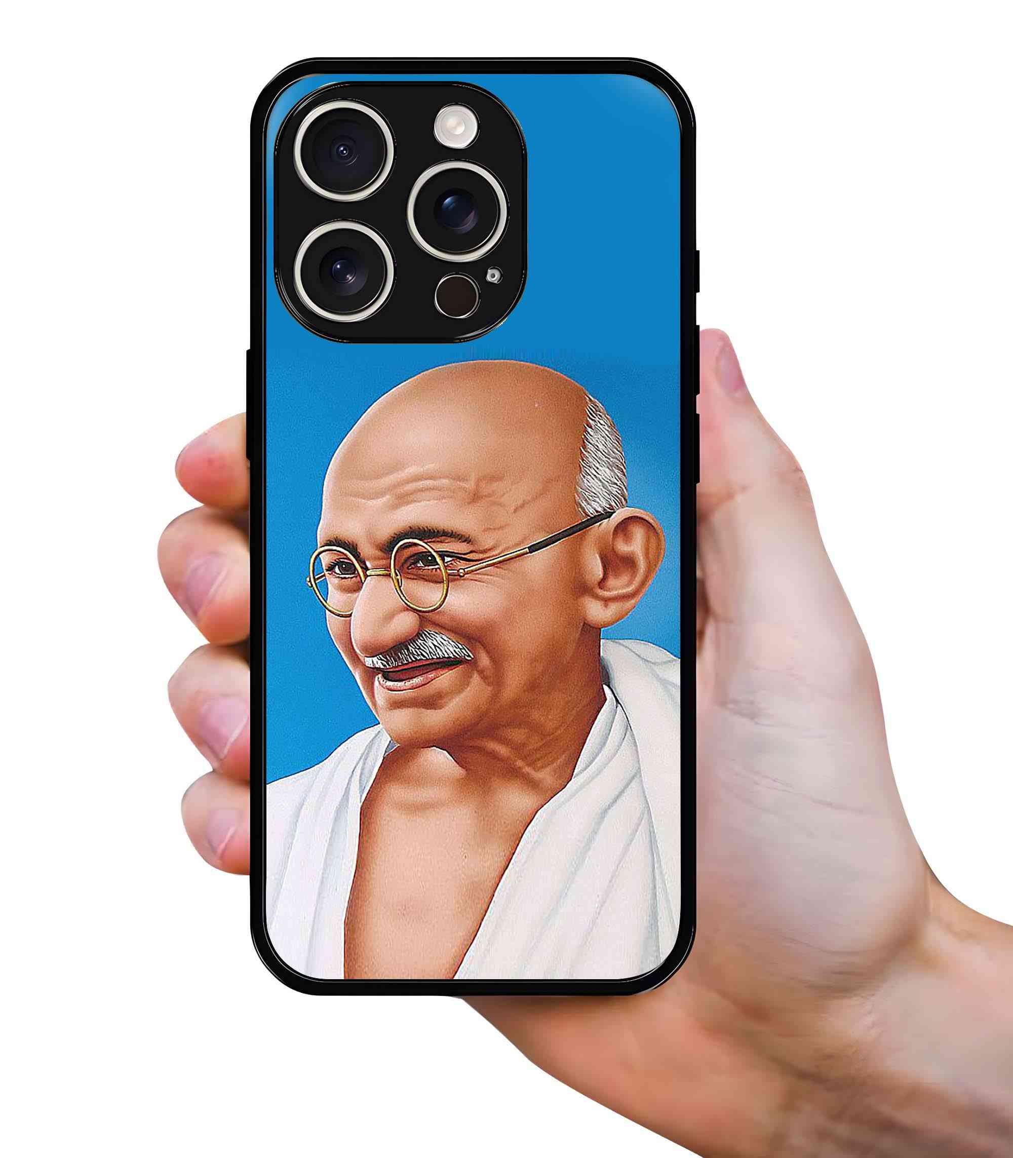 Mahatma Gandhi 2D Rubber Mobile Back Cover