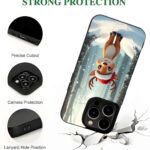 Cute Christmas Deer 2D Rubber Mobile Back Cover