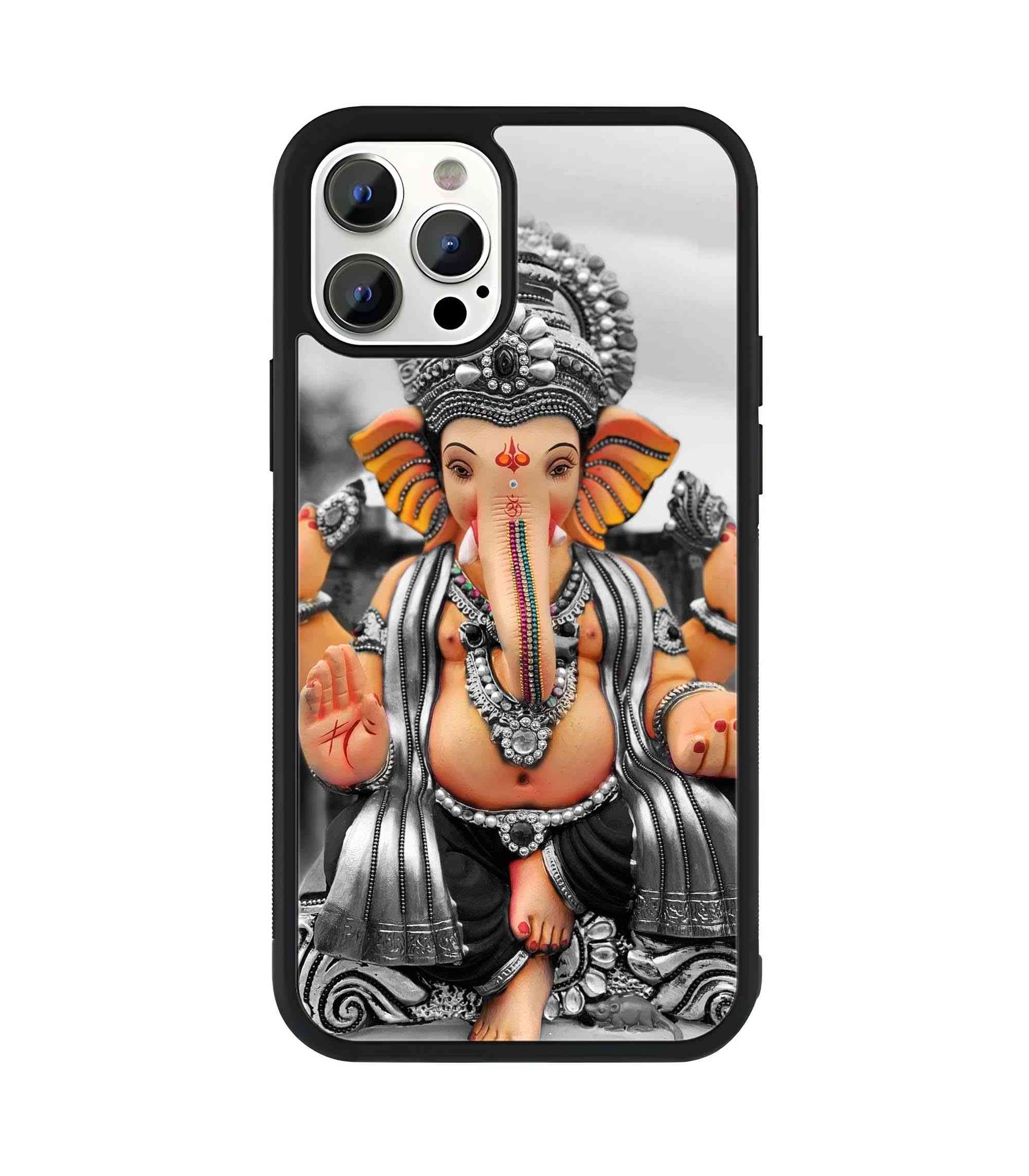 Ganapati 2D Rubber Mobile Back Cover #1