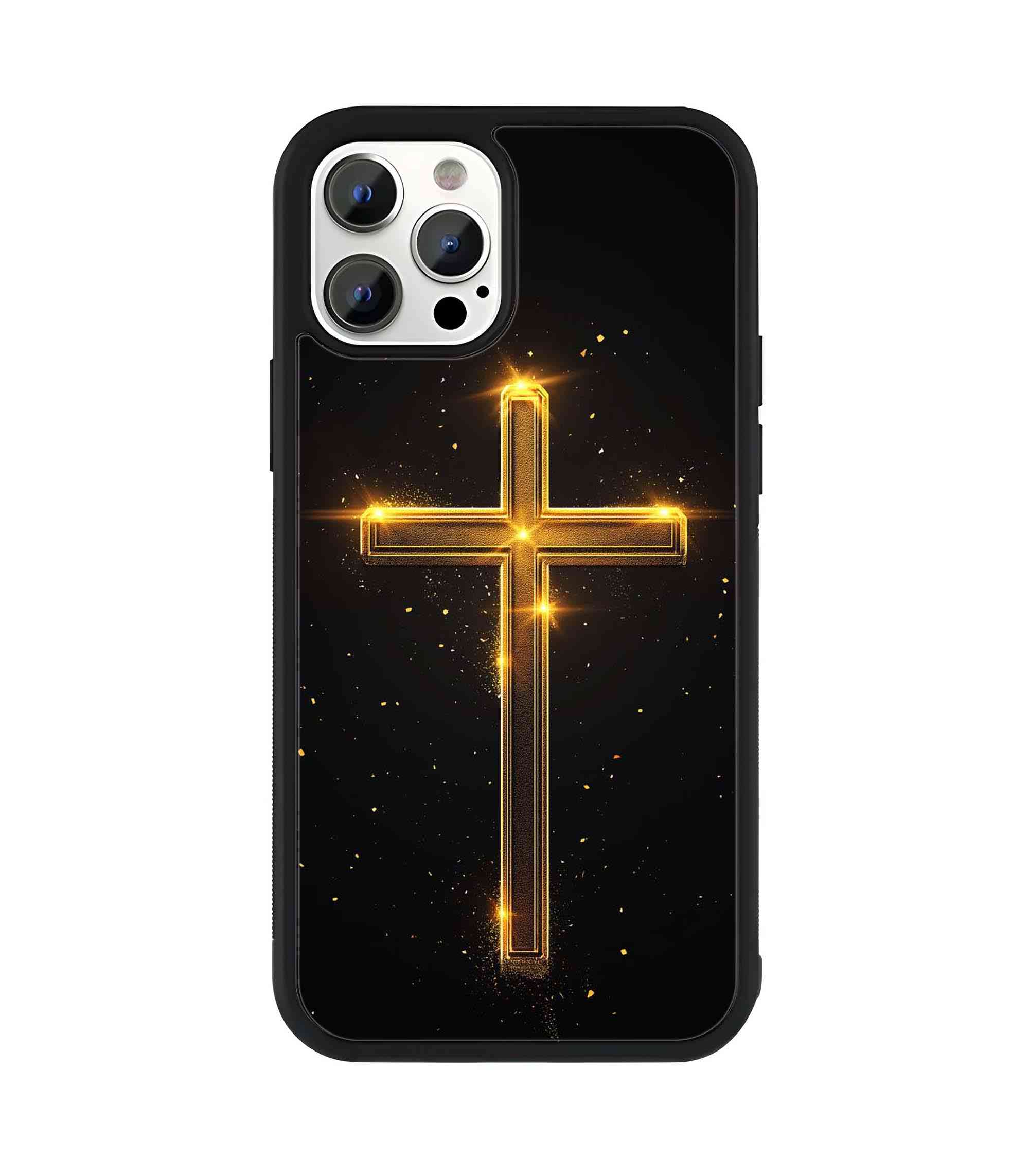 Golden Cross 2D Rubber Mobile Back Cover Golden Cross 2D Rubber Mobile Back Cover
