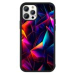 Abstract Crystals 2D Rubber Mobile Back Cover