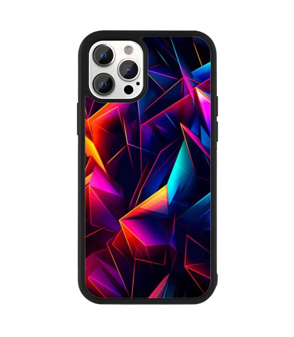 Abstract Crystals 2D Rubber Mobile Back Cover