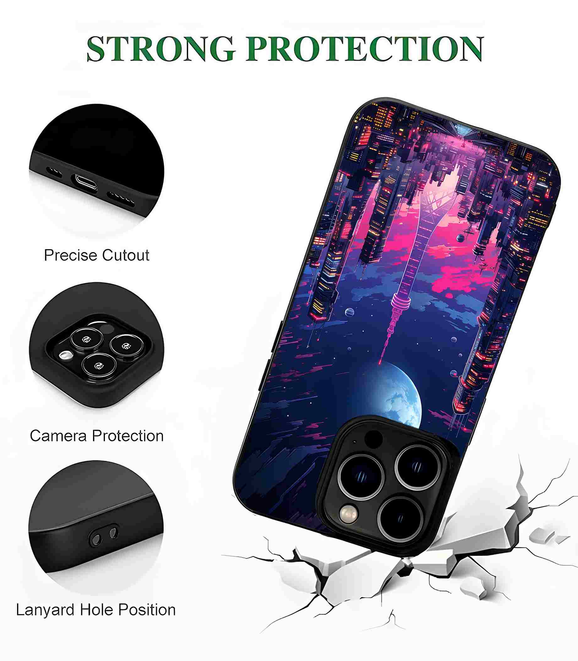 City 2D Rubber Mobile Back Cover City 2D Rubber Mobile Back Cover