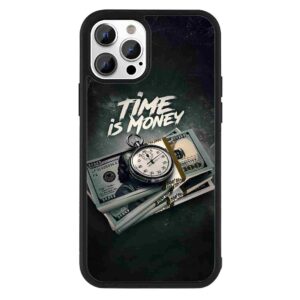 Time is Money 2D Rubber Mobile Back Cover