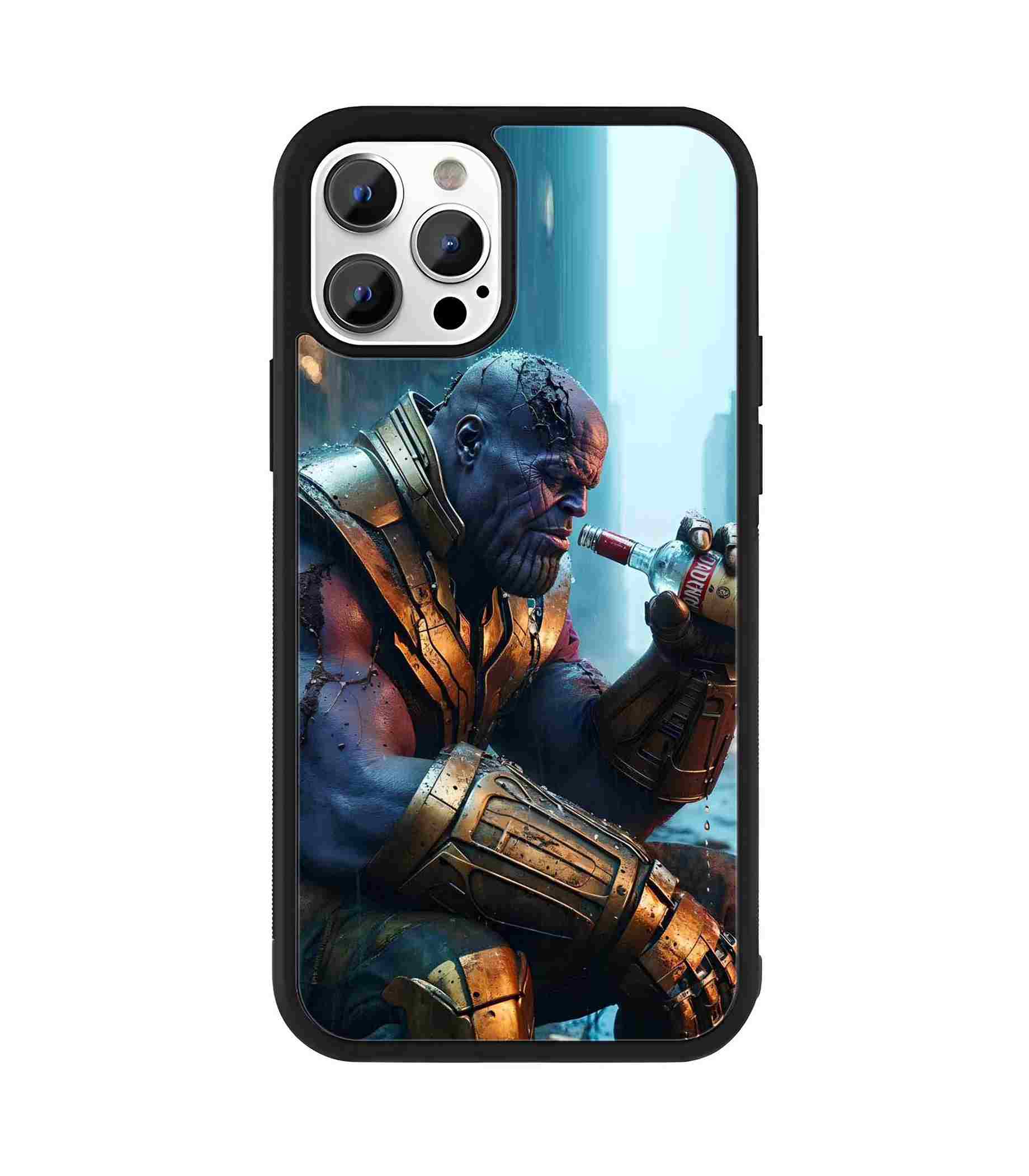 Thanos in Peace 2D Rubber Mobile Back Cover