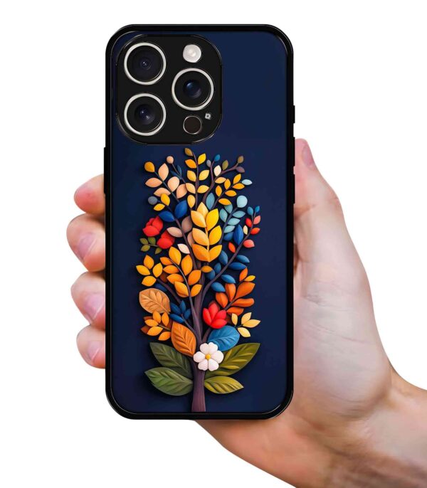 3D Tree 2D Rubber Mobile Back Cover