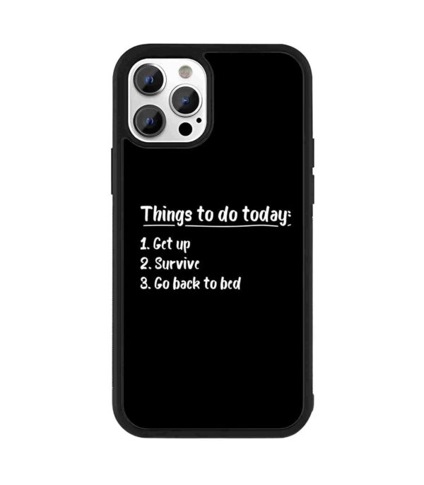 To Do List 2D Rubber Mobile Back Cover