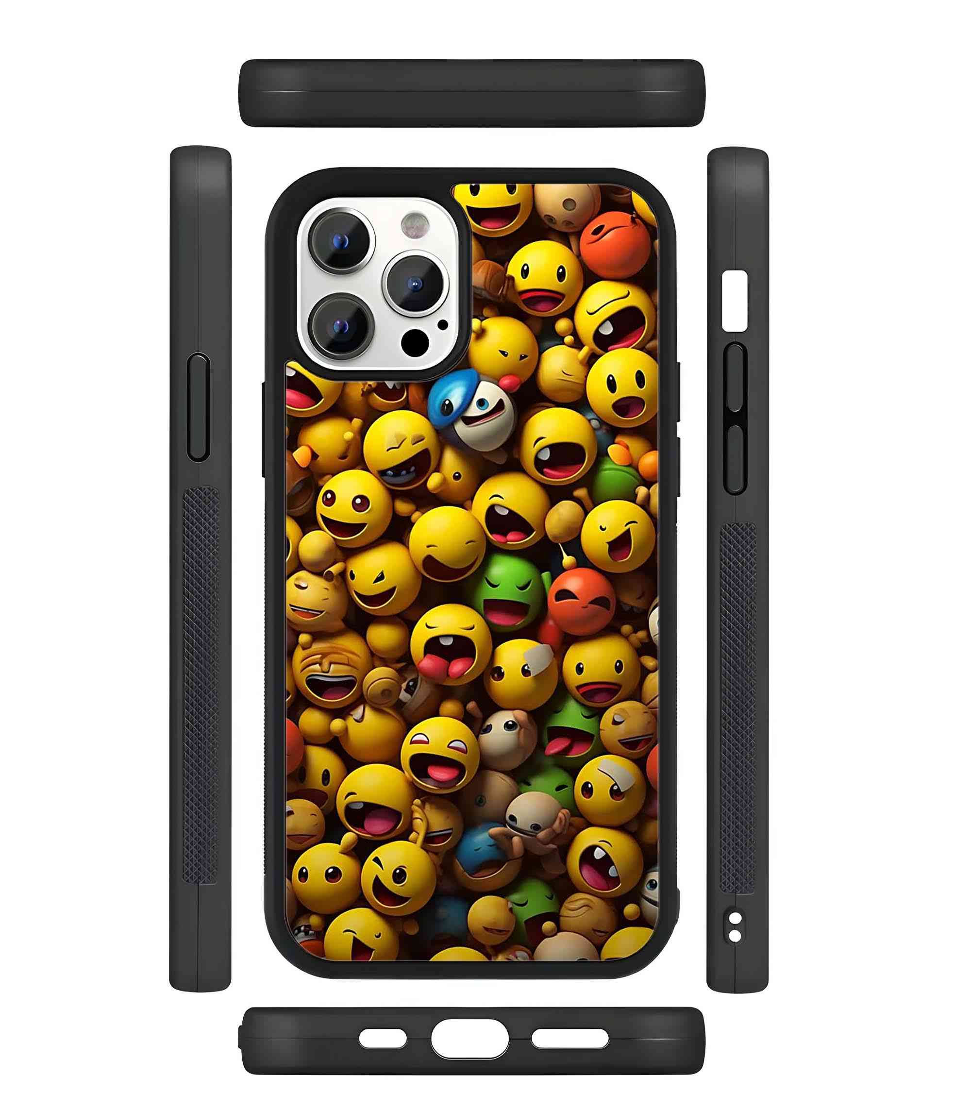 Emojis 2D Rubber Mobile Back Cover