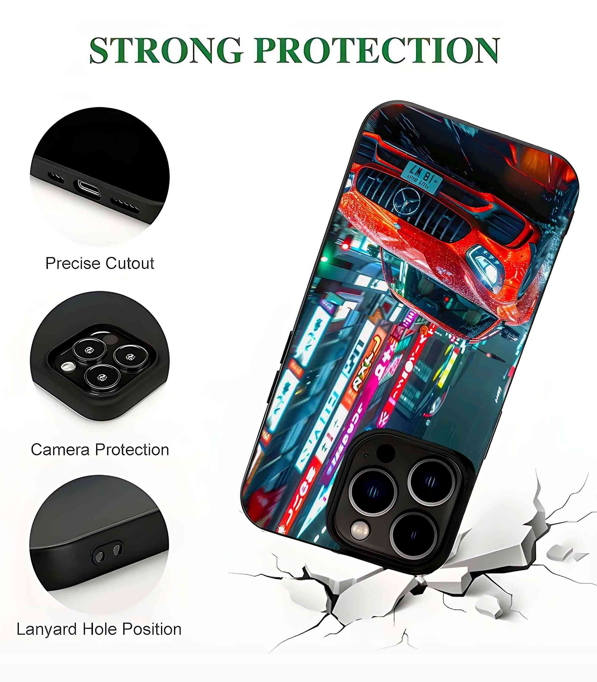 AMG GT Car 2D Rubber Mobile Back Cover