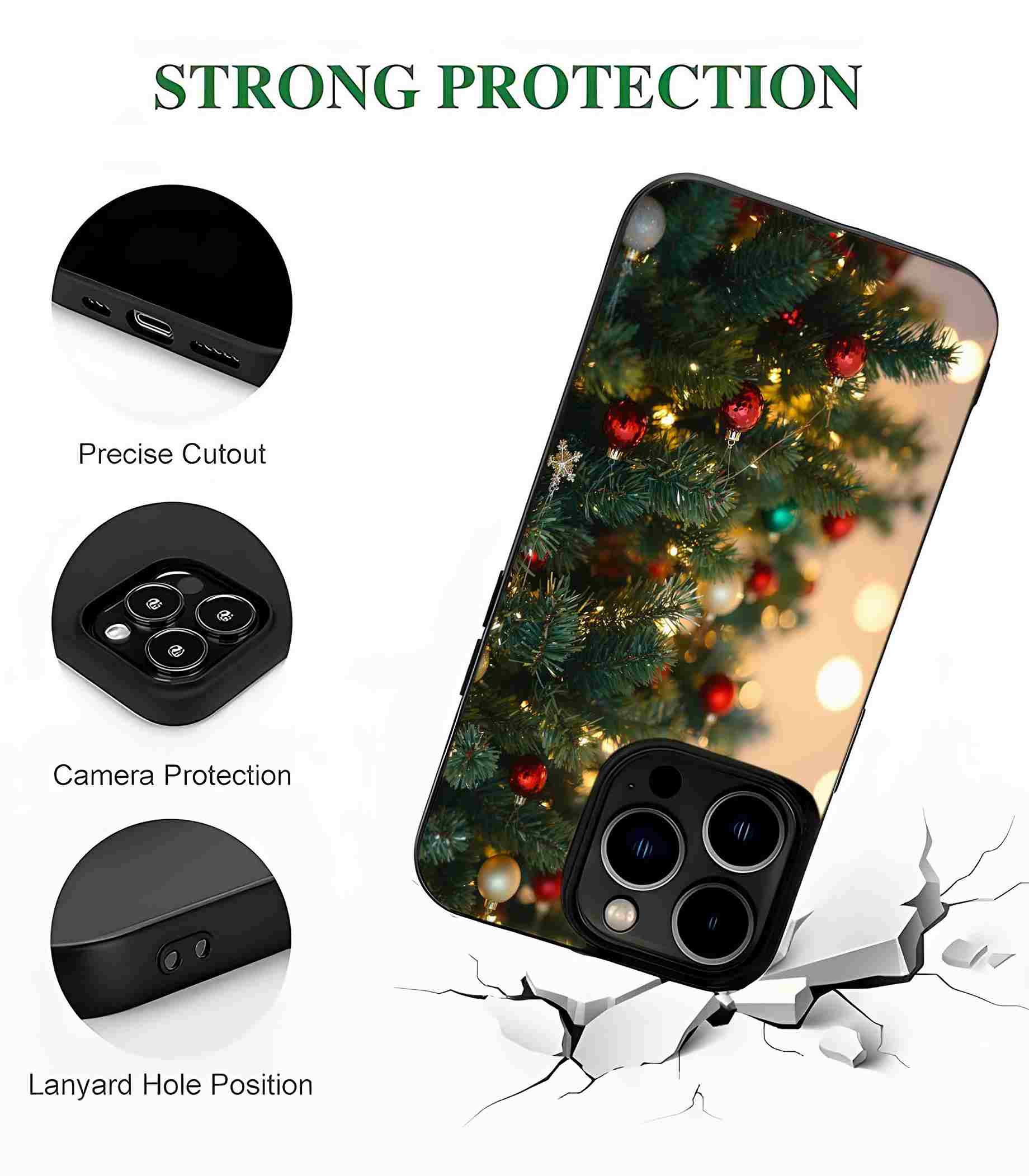 Cute Christmas 2D Rubber Mobile Back Cover #3 Cute Christmas 2D Rubber Mobile Back Cover #3