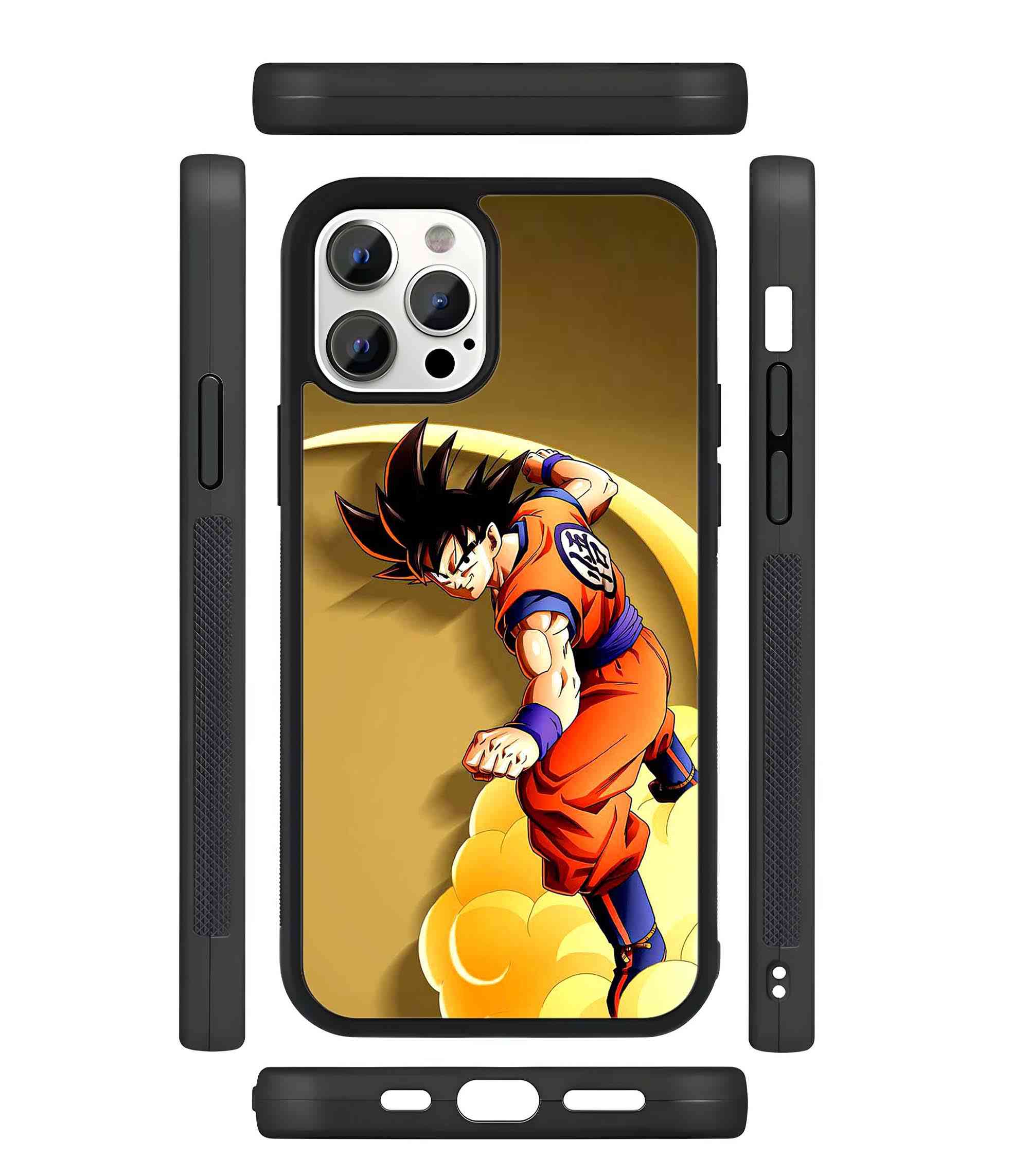 Goku Surfing 2D Rubber Mobile Back Cover Goku Surfing 2D Rubber Mobile Back Cover