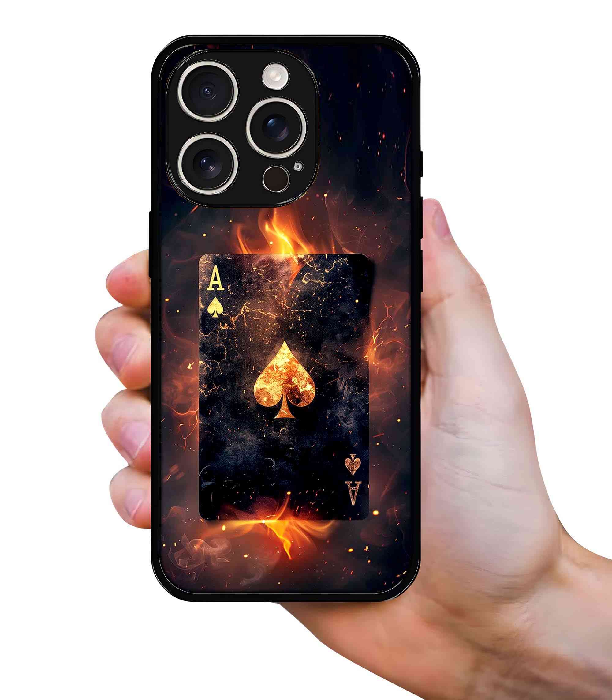 Ace Spade Card 2D Rubber Mobile Back Cover Ace Spade Card 2D Rubber Mobile Back Cover