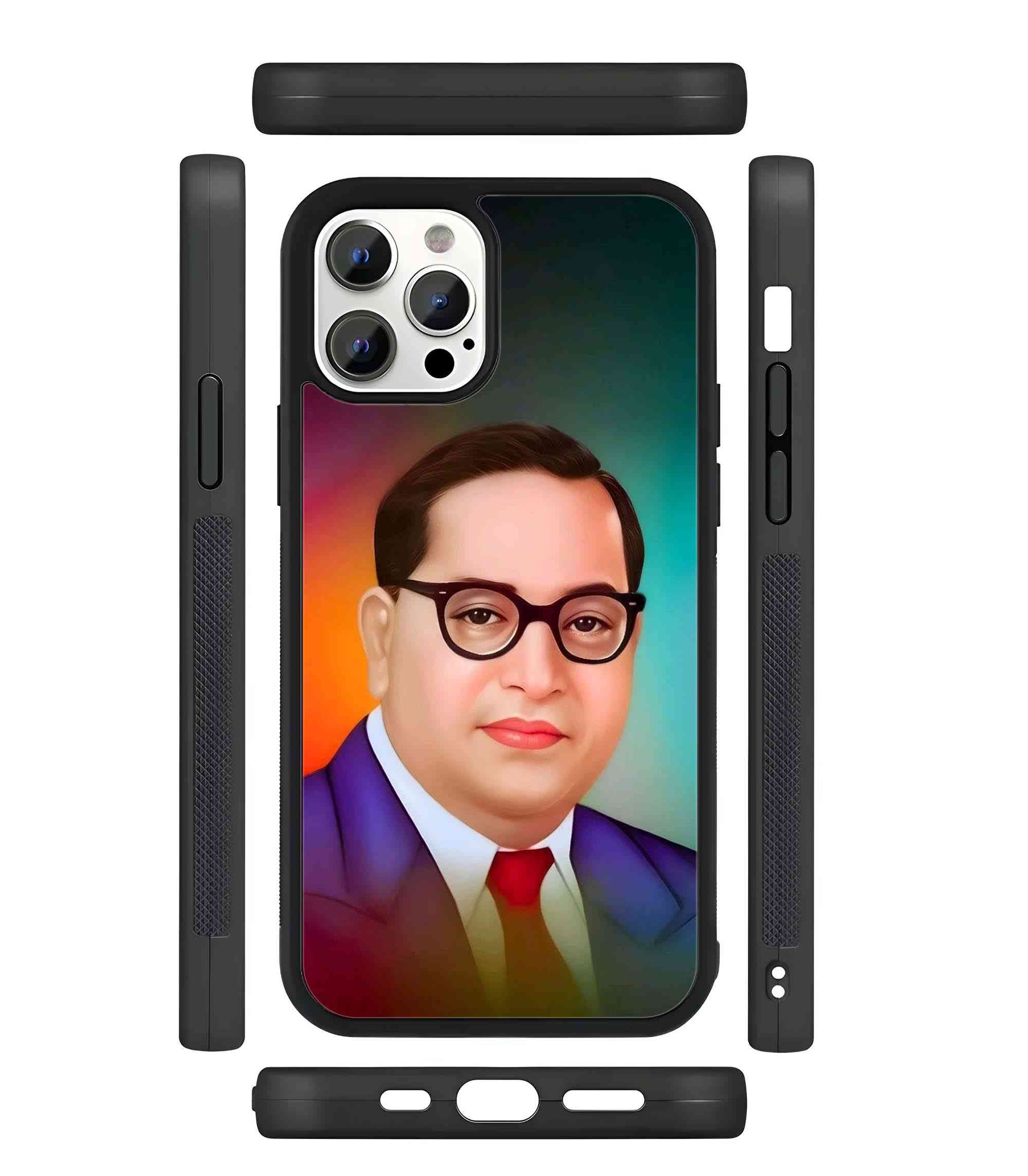 Ambedkar 2D Rubber Mobile Back Cover #4