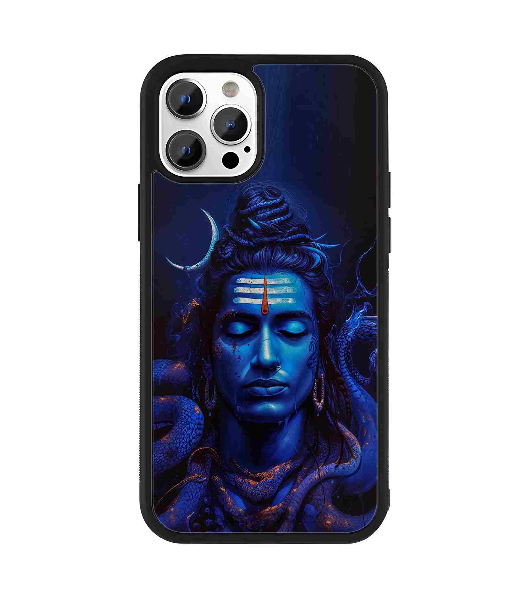 Shiva God with Snakes 2D Rubber Mobile Back Cover