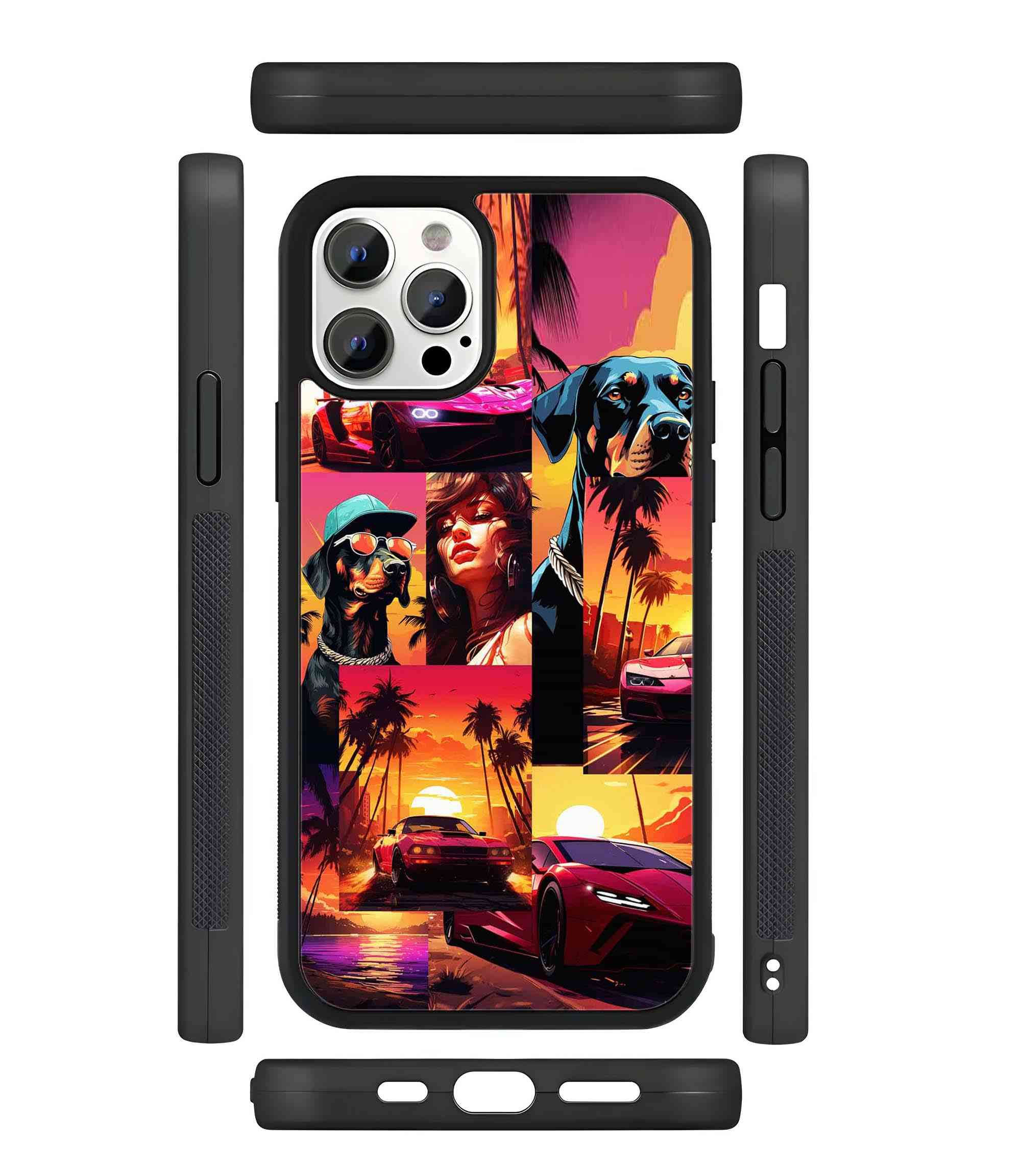 GTA-6 2D Rubber Mobile Back Cover