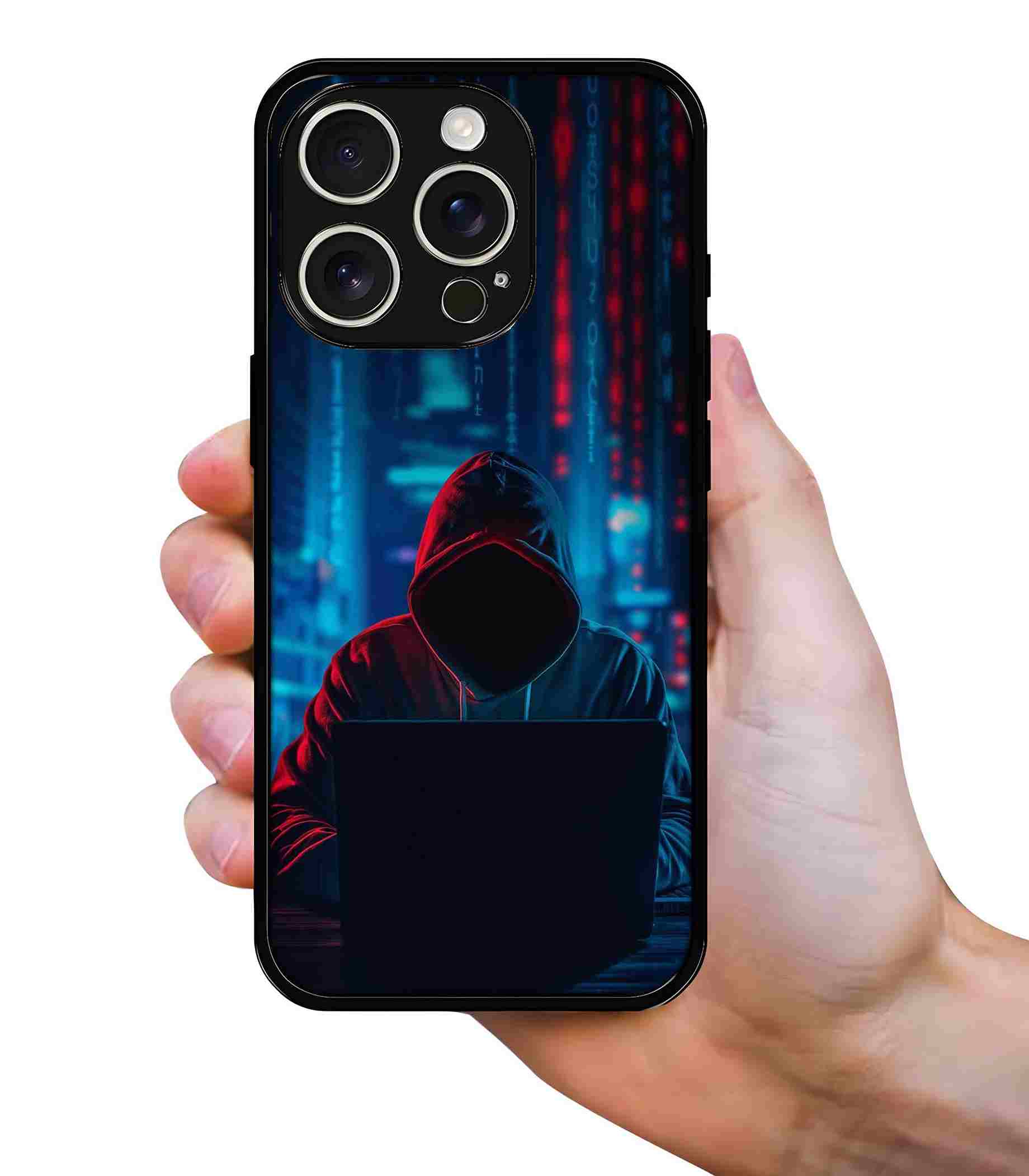 Hacker 2D Rubber Mobile Back Cover