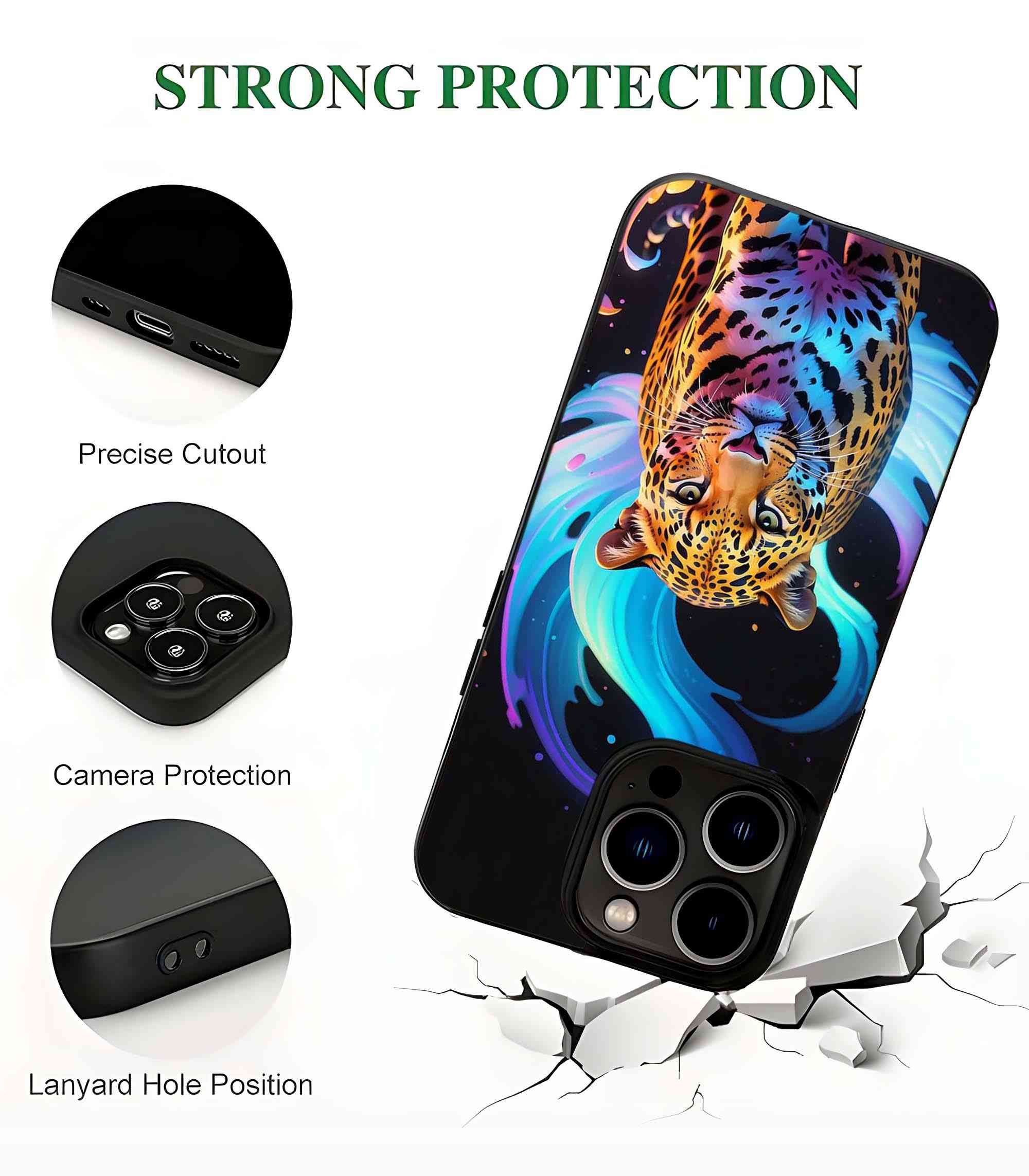 Jaguar Animal 2D Rubber Mobile Back Cover