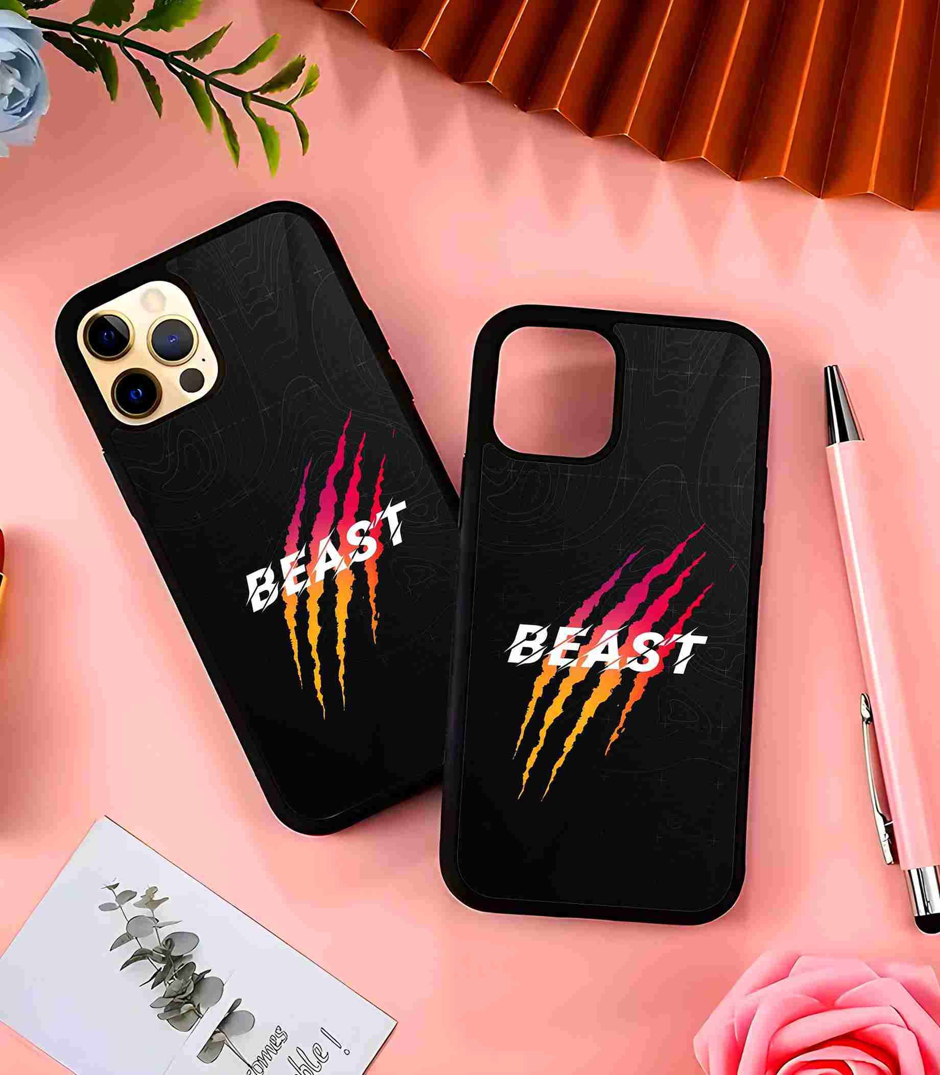 Beast Art 2D Rubber Mobile Back Cover