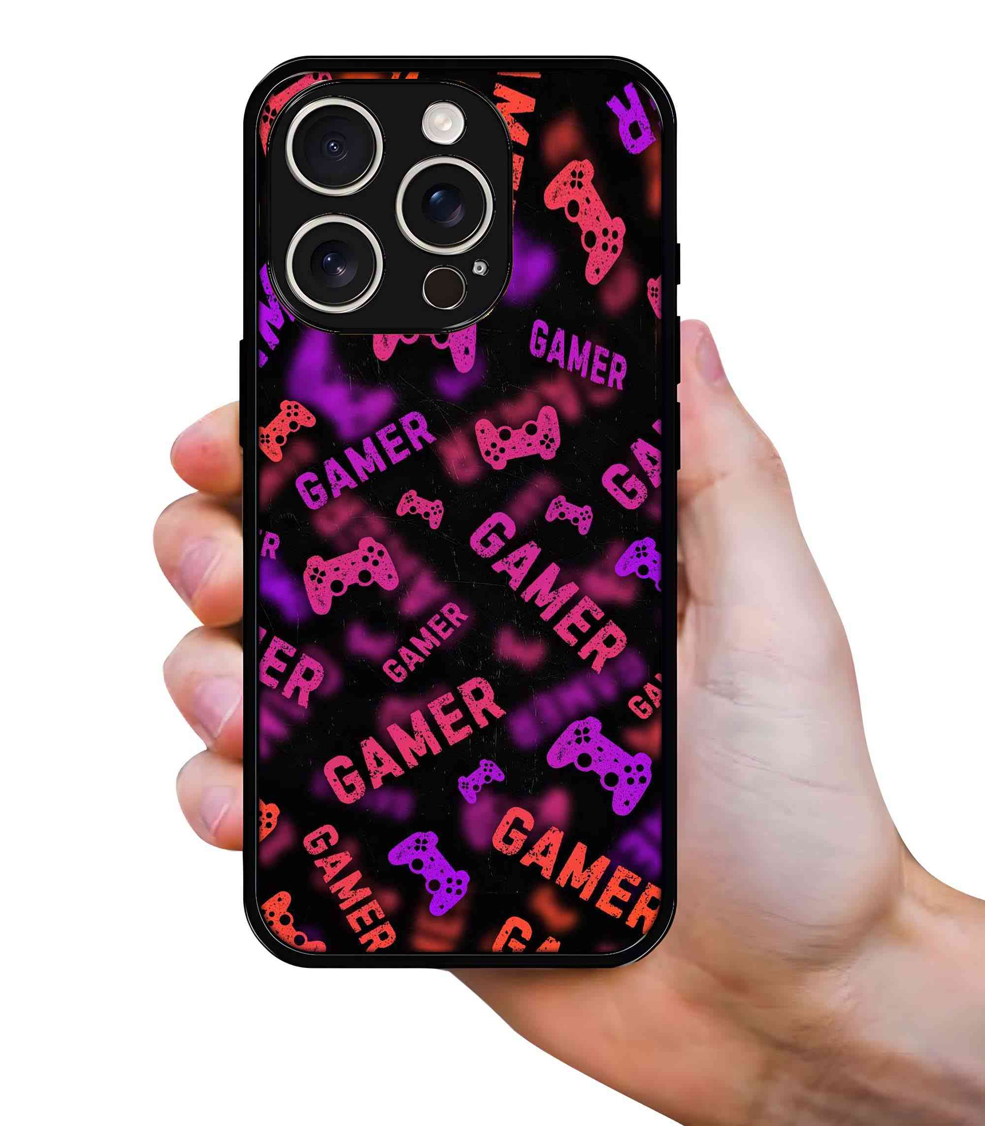 Gamer 2D Rubber Mobile Back Cover