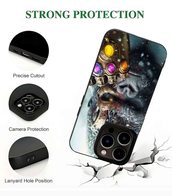 Kong with Infinity Gauntlet 2D Rubber Mobile Back Cover