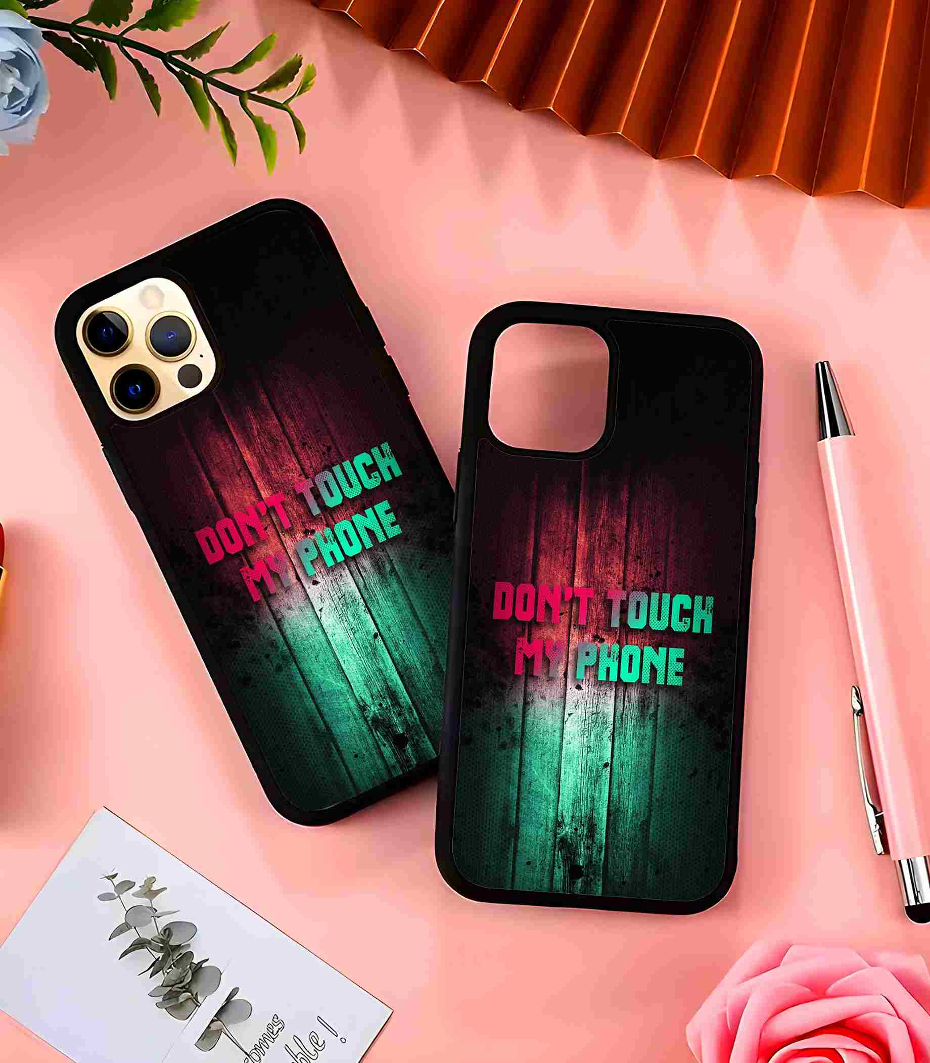 Don't Touch My Phone 2D Rubber Mobile Back Cover #2