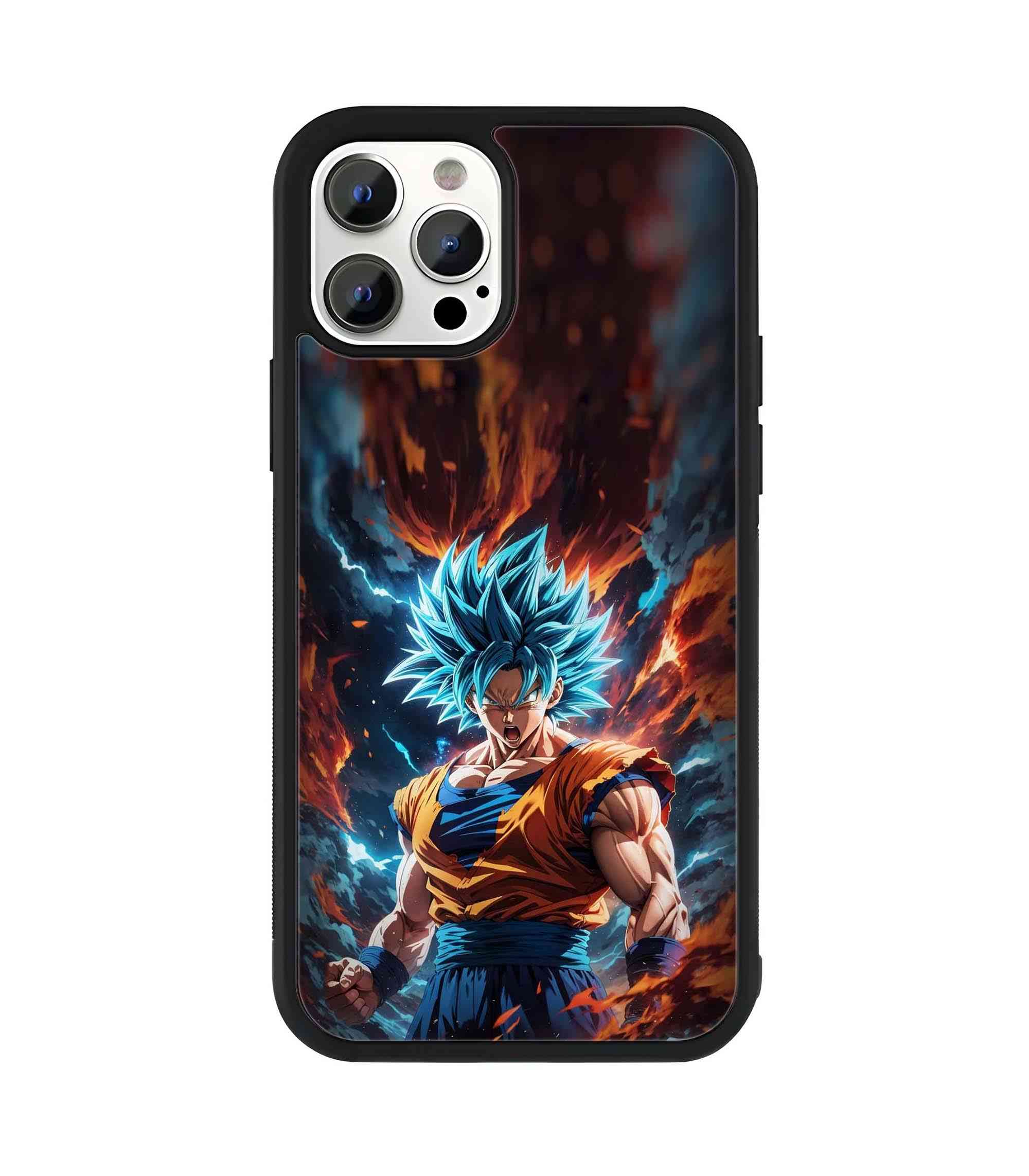 Goku Ultra Powers 2D Rubber Mobile Back Cover Goku Ultra Powers 2D Rubber Mobile Back Cover